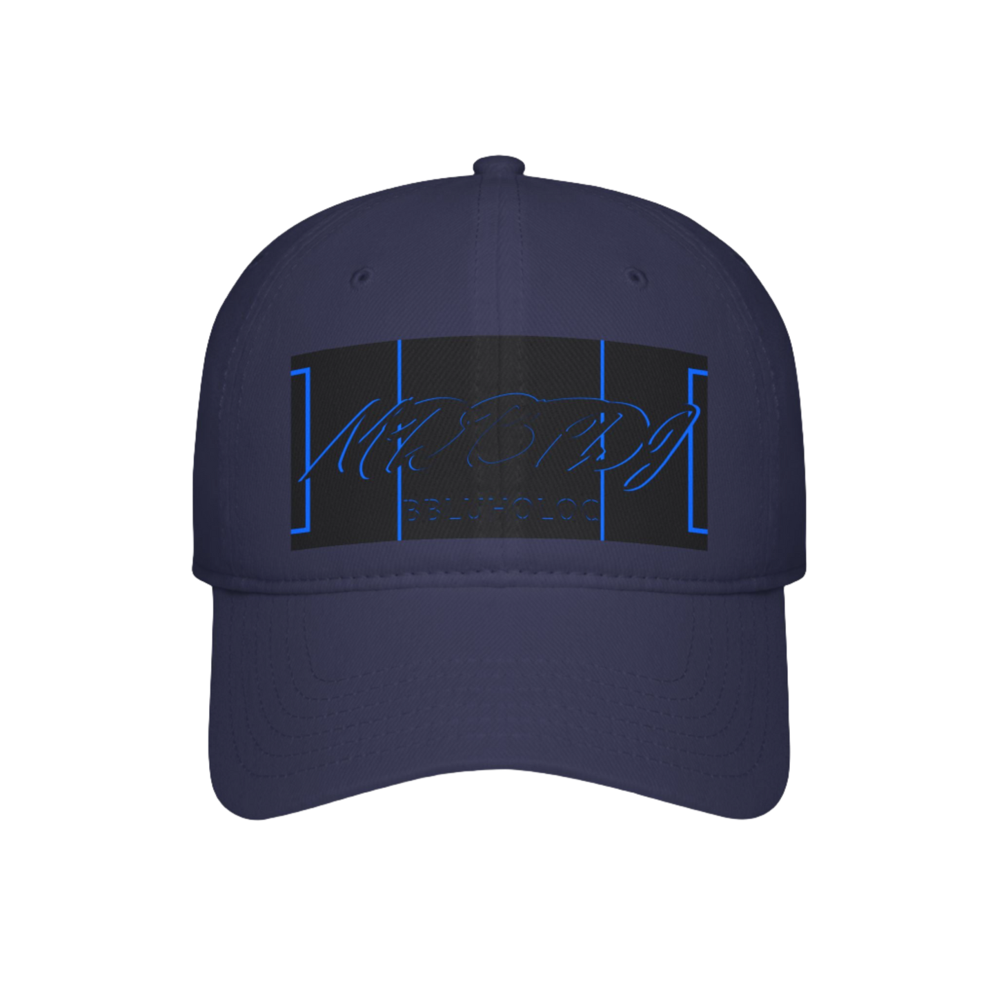 MDBTDJ#BBLUHOLOC Navy - Low Profile Baseball Cap, Hats, Headwear, Tattooed Djs Shop