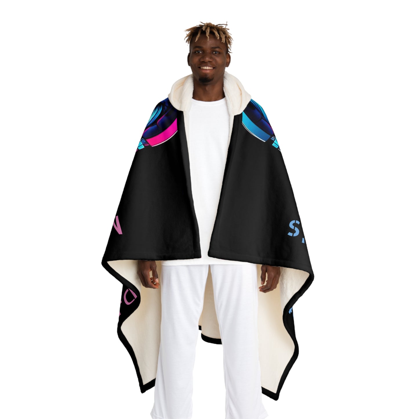 MDBTDJ#5 Hooded Sherpa Fleece Blanket Tattooed Dj's Limited Edition, All Over Prints, Tattooed Djs Shop