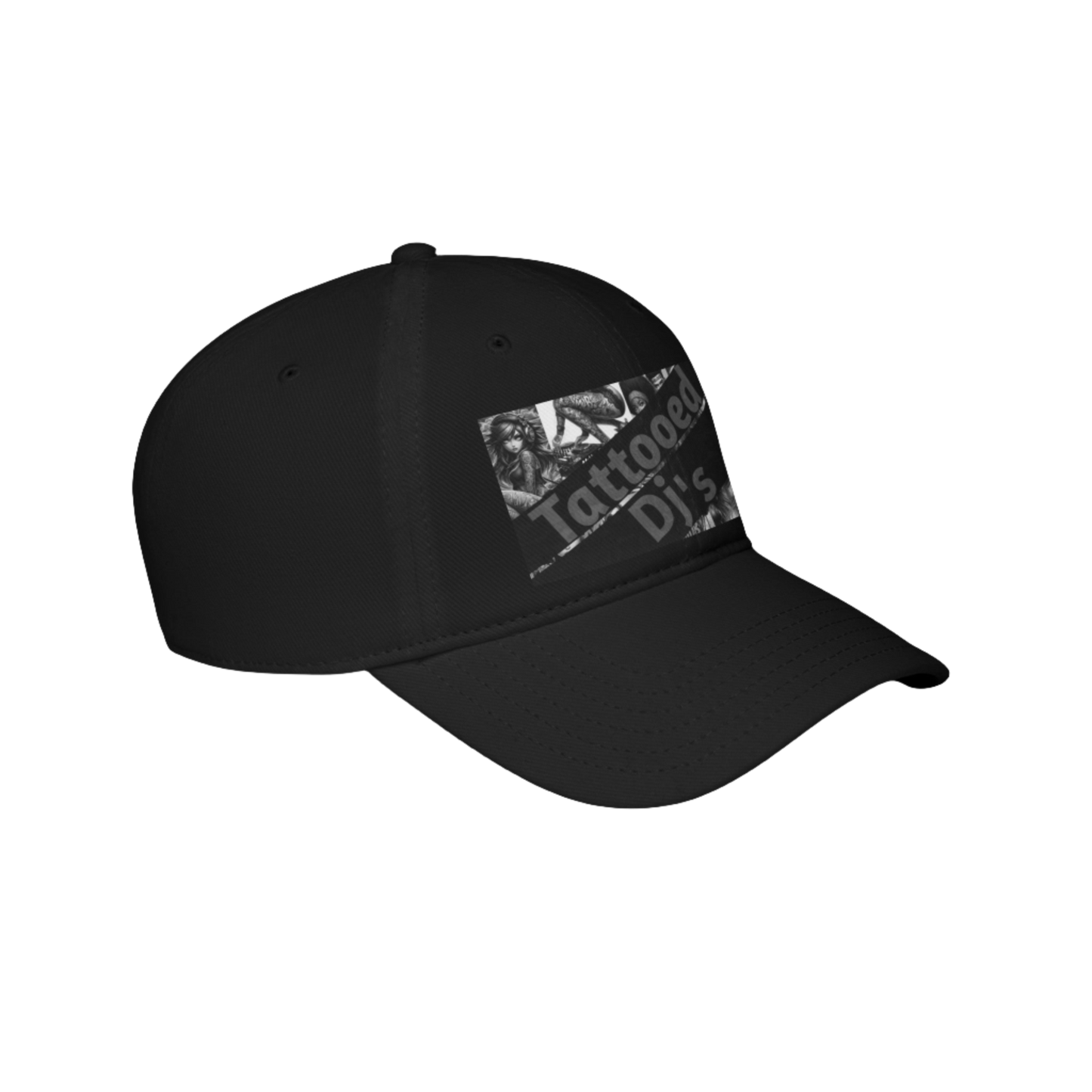 MDBTDJ#FPLGC Black - Low Profile Baseball Cap Tattooed Dj's Limited Edition, Hats, Headwear, Tattooed Djs Shop