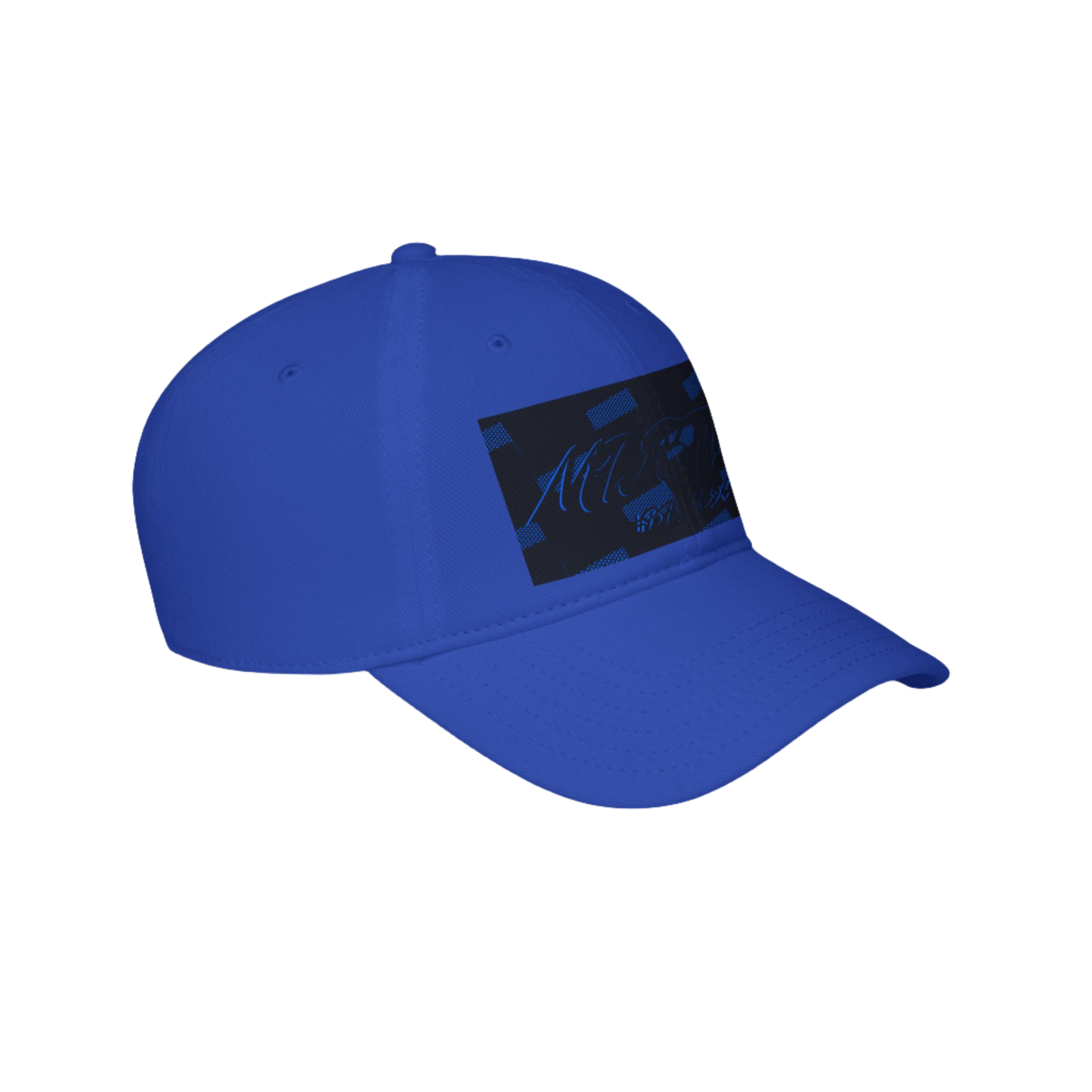 MDBTDJ#BBLUSQC Blue - Low Profile Baseball Cap, Hats, Hats, Tattooed Djs Shop