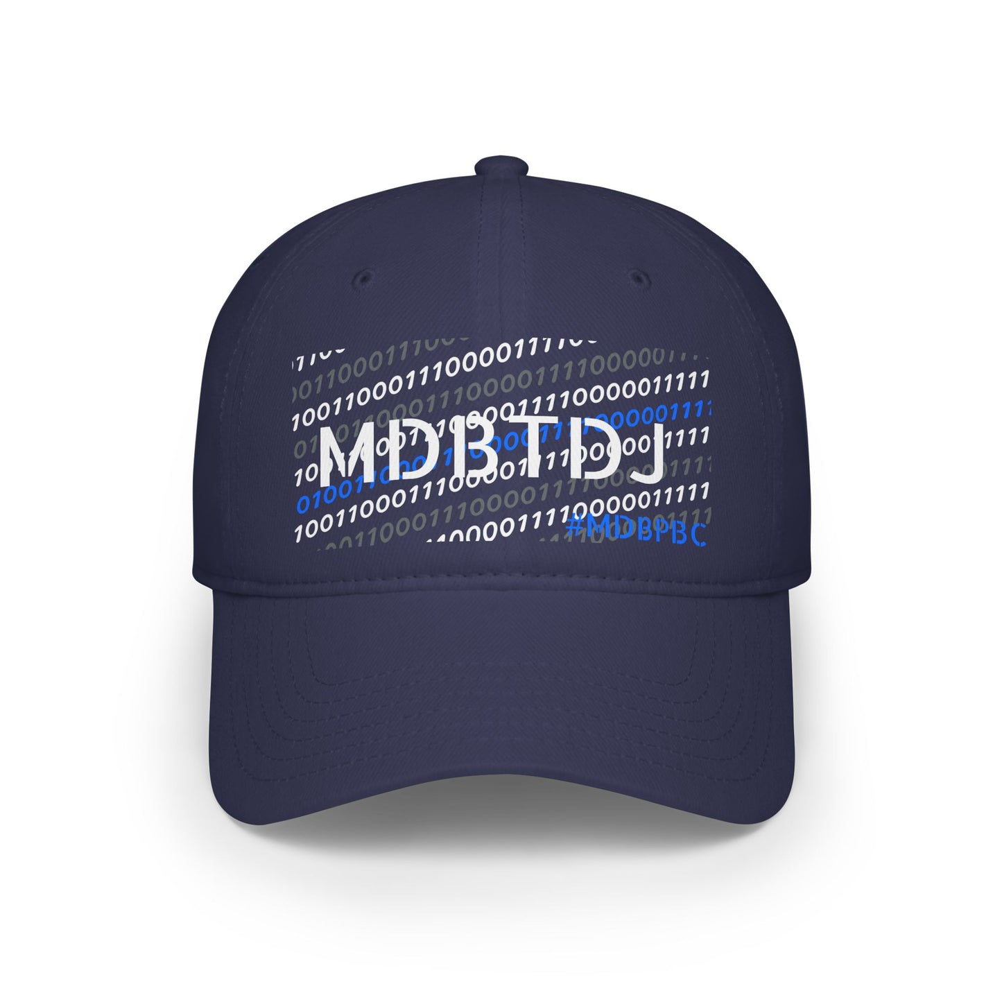 MDBTDJ #MDBPBC Navy - Low Profile Baseball Cap, Hats, Hats, Tattooed Djs Shop