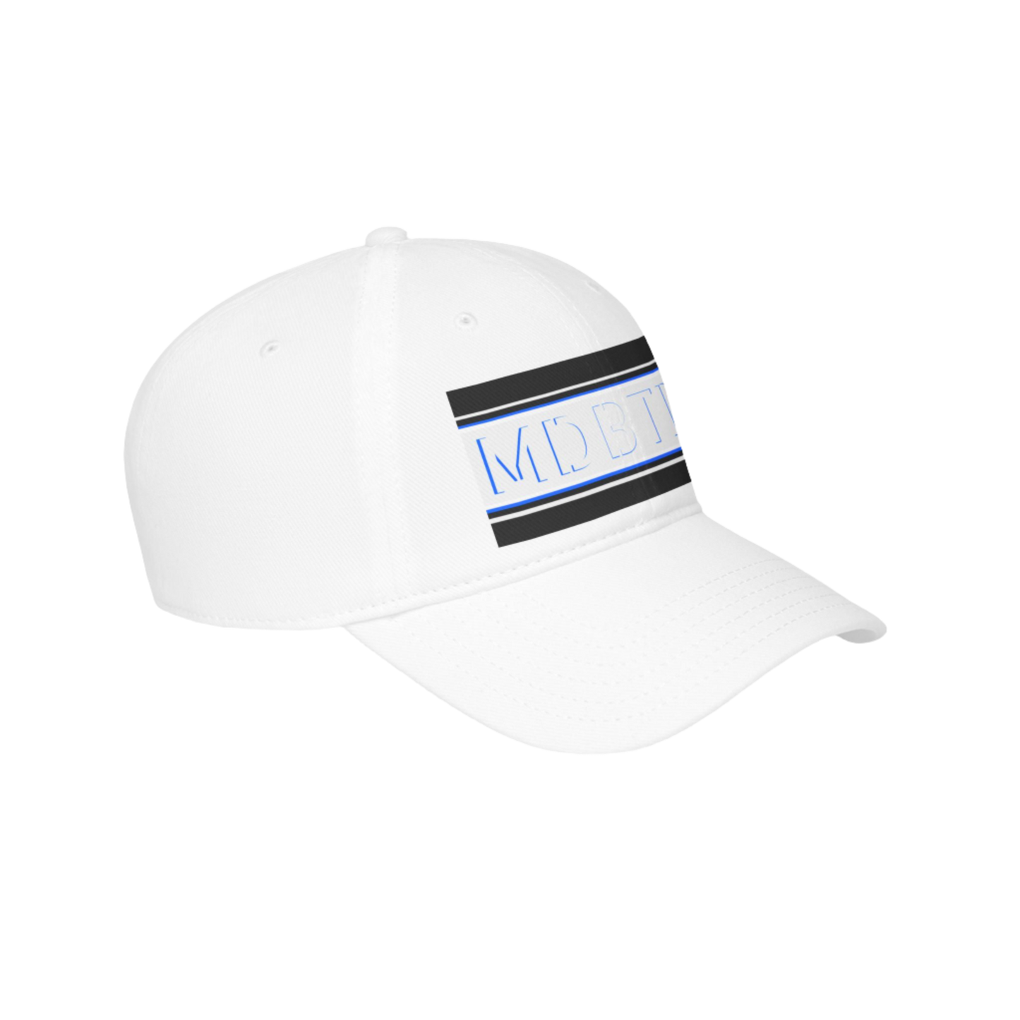 MDBTDJ#PSBWBLUHC White - Low Profile Baseball Cap, Hats, Hats, Tattooed Djs Shop