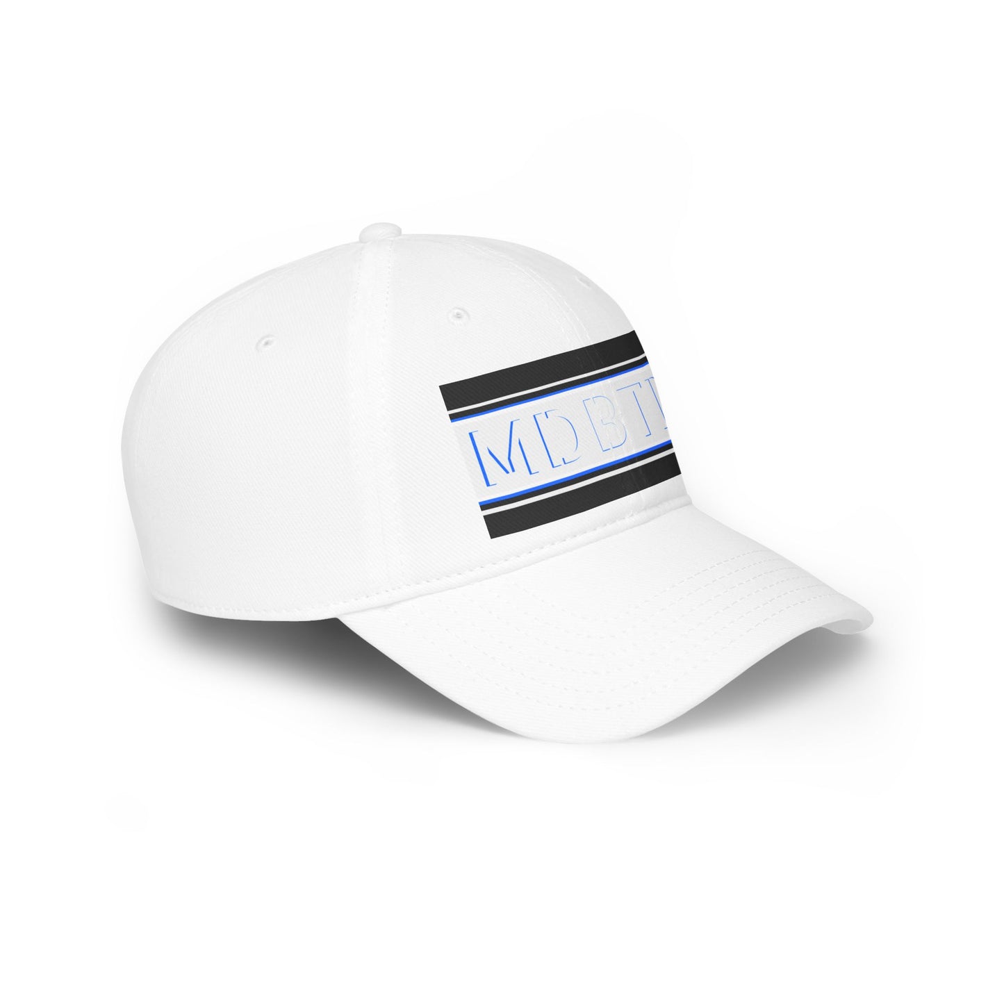 MDBTDJ#PSBWBLUHC White - Low Profile Baseball Cap, Hats, Hats, Tattooed Djs Shop