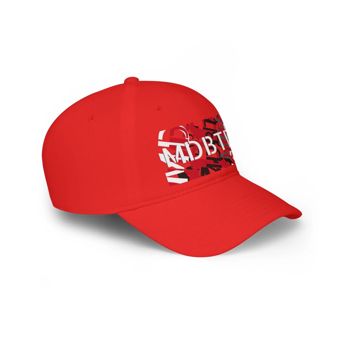 MDBTDJ#BRGYWRDC Red - Low Profile Baseball Cap, Hats, Hats, Tattooed Djs Shop