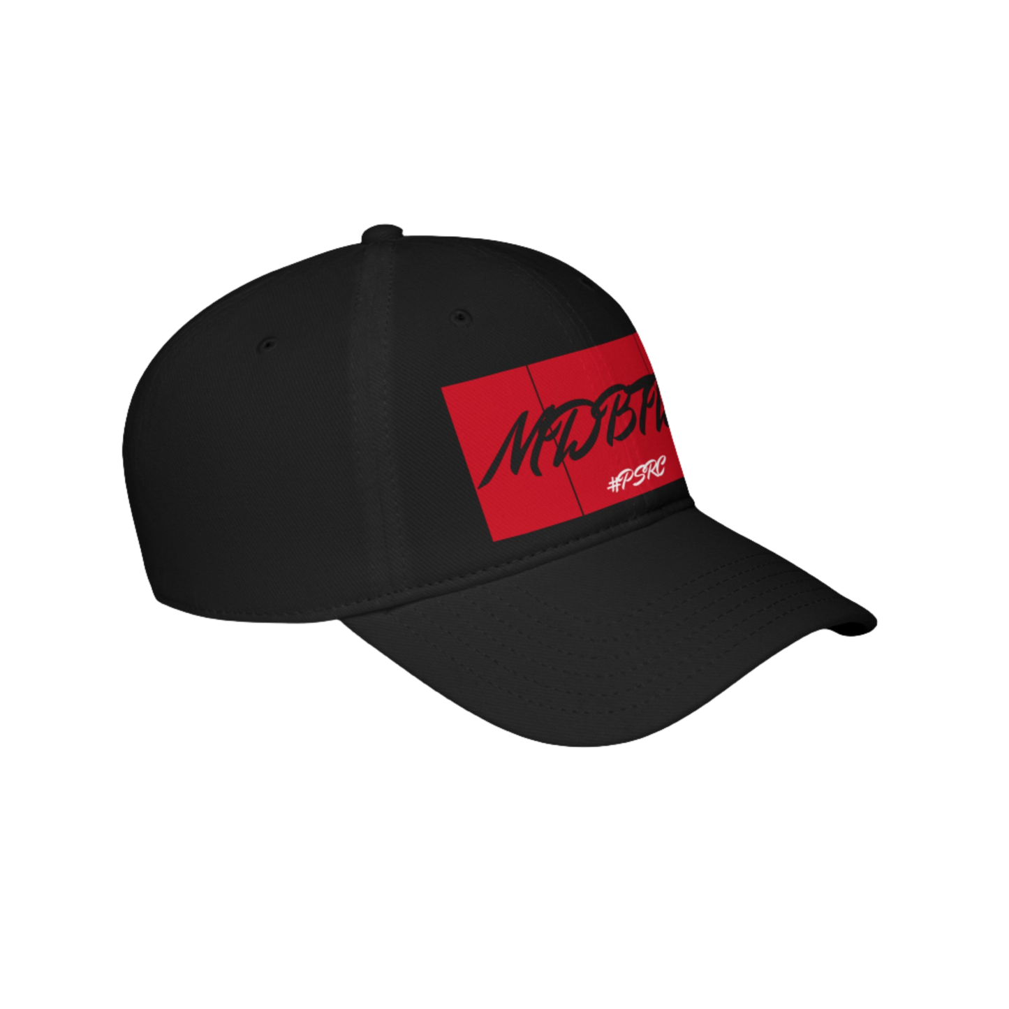 MDBTDJ#PSRC Black - Low Profile Baseball Cap, Hats, Hats, Tattooed Djs Shop