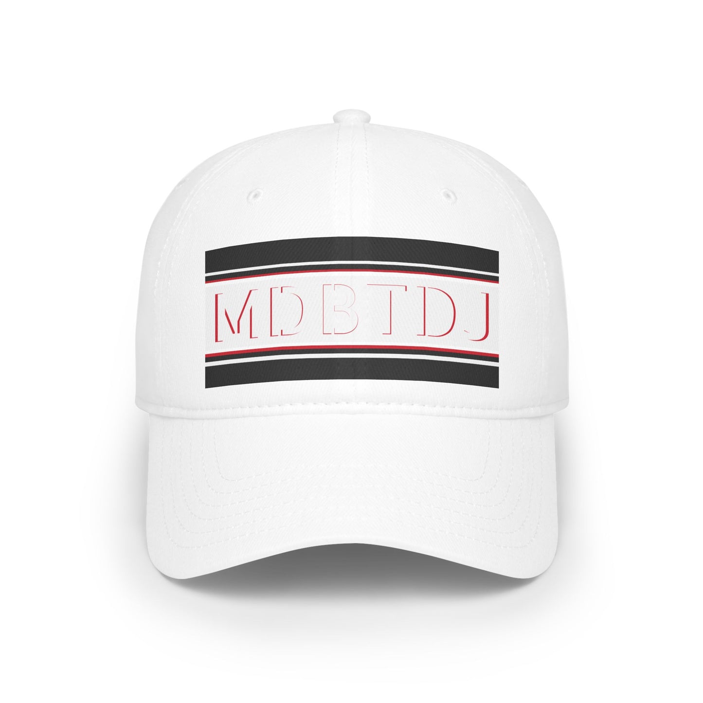 MDBTDJ#PSBWRHC White - Low Profile Baseball Cap, Hats, Hats, Tattooed Djs Shop