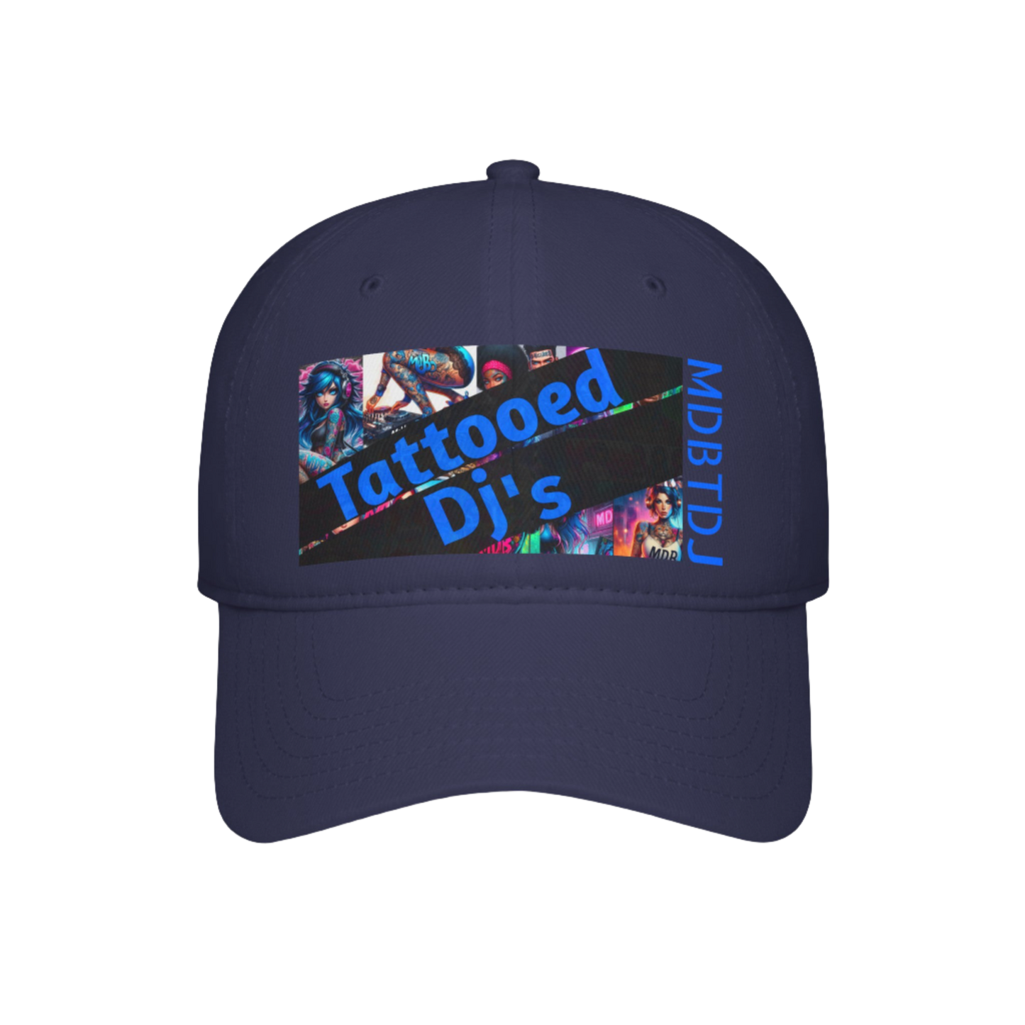 MDBTDJ#FPLCC NAVY - Low Profile Baseball Cap Tattooed Dj's Limited Edition, Hats, Hats, Tattooed Djs Shop