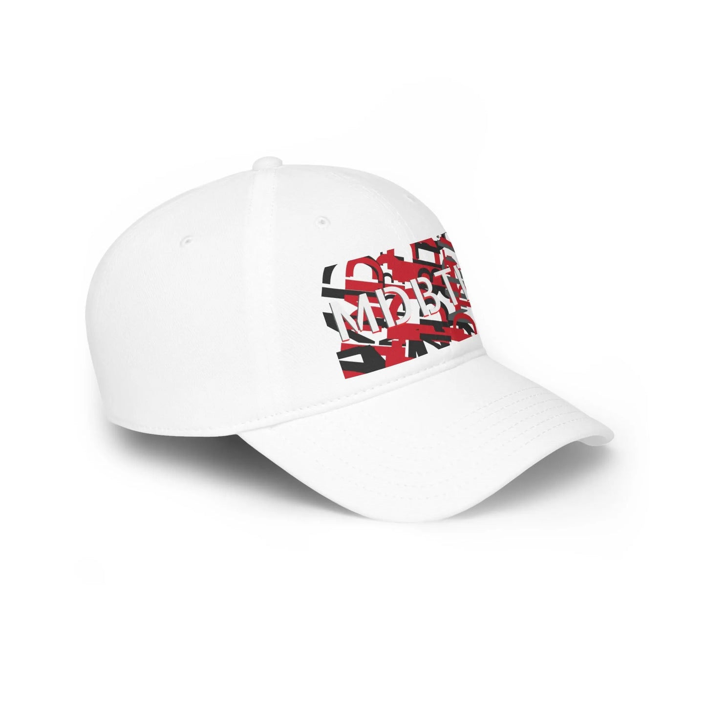 MDBTDJ#BRGYWRDC White - Low Profile Baseball Cap, Hats, Hats, Tattooed Djs Shop