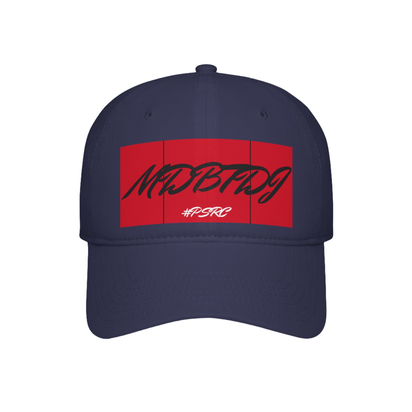 MDBTDJ#PSRC Navy - Low Profile Baseball Cap, Hats, Hats, Tattooed Djs Shop