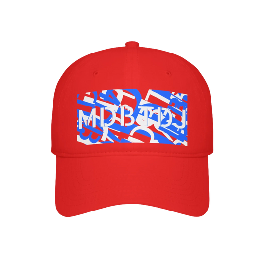 MDBTDJ#WBLUWRDC Red - Low Profile Baseball Cap, Hats, Hats, Tattooed Djs Shop