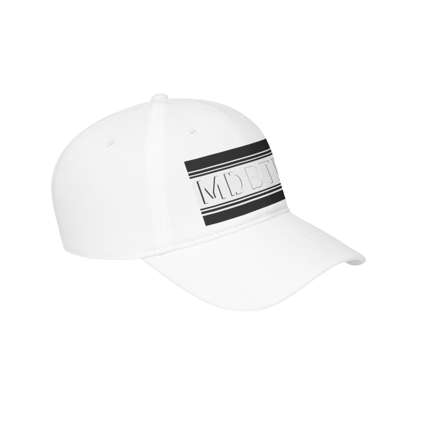 MDBTDJ#PSBWBWC White - Low Profile Baseball Cap, Hats, Hats, Tattooed Djs Shop