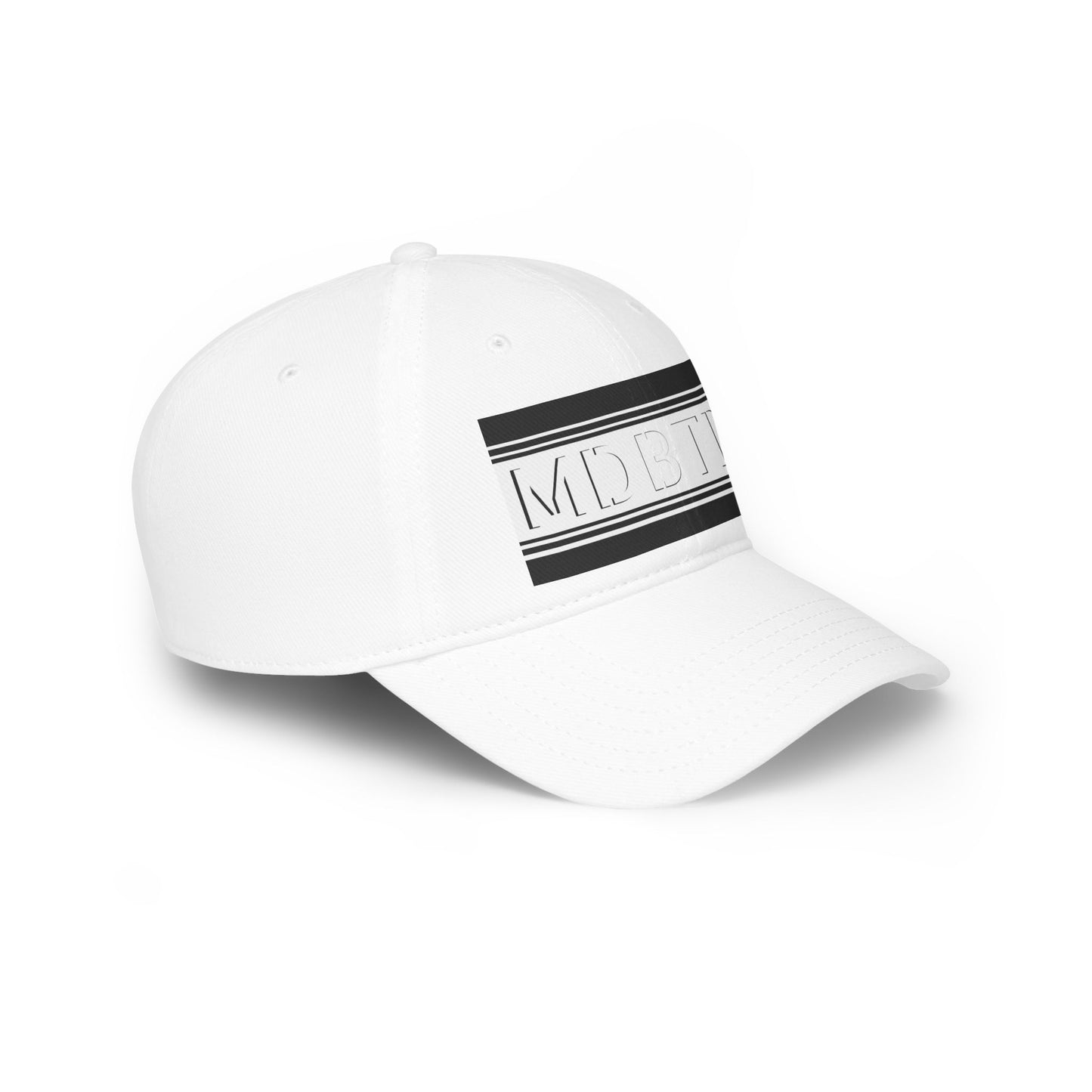 MDBTDJ#PSBWBWC White - Low Profile Baseball Cap, Hats, Hats, Tattooed Djs Shop