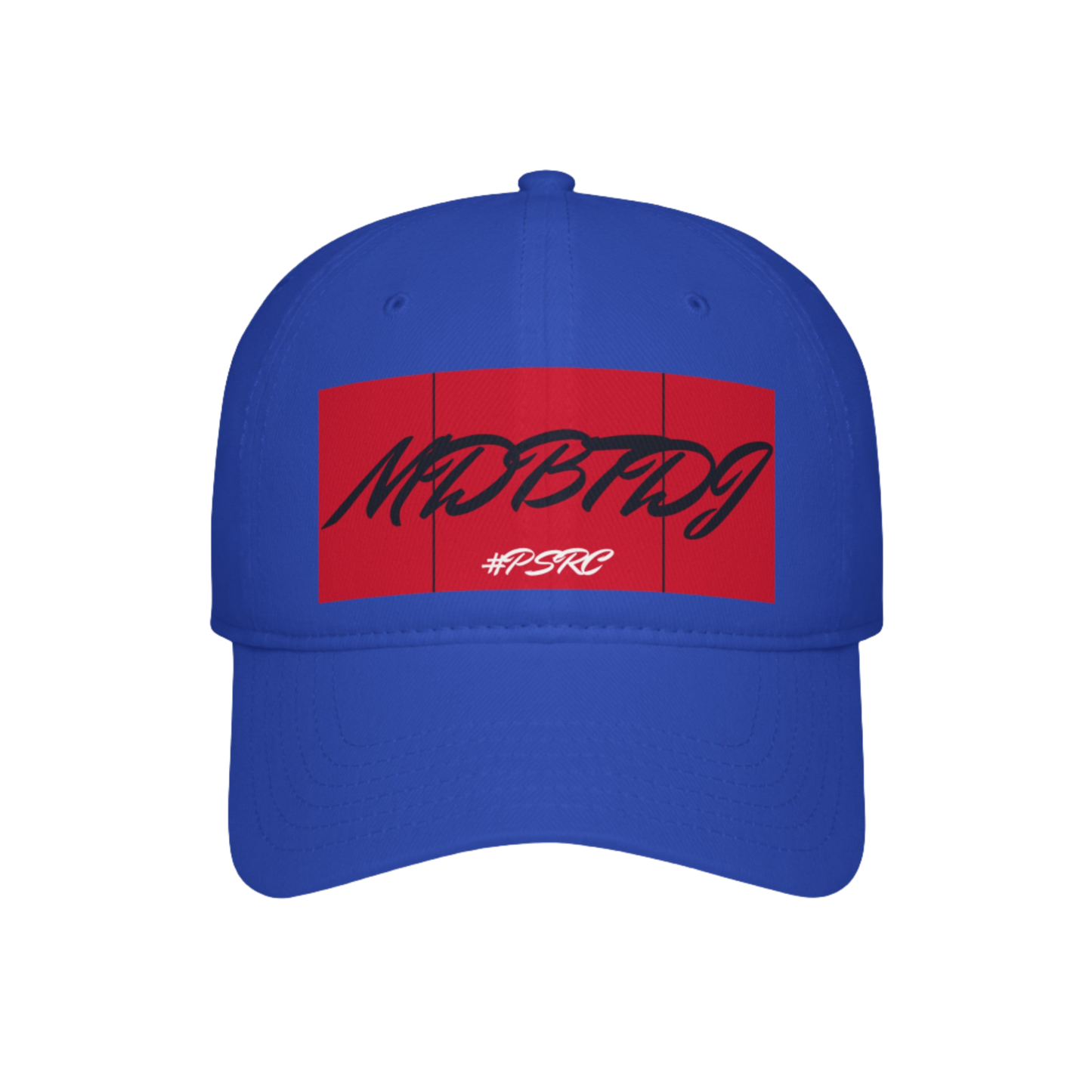 MDBTDJ#PSRC Blue - Low Profile Baseball Cap, Hats, Headwear, Tattooed Djs Shop