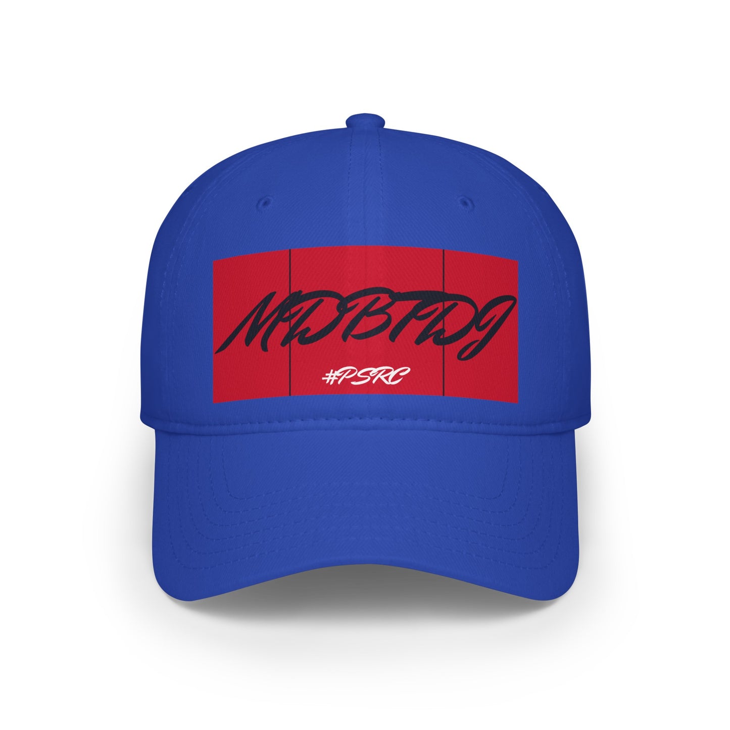 MDBTDJ#PSRC Blue - Low Profile Baseball Cap, Hats, Headwear, Tattooed Djs Shop