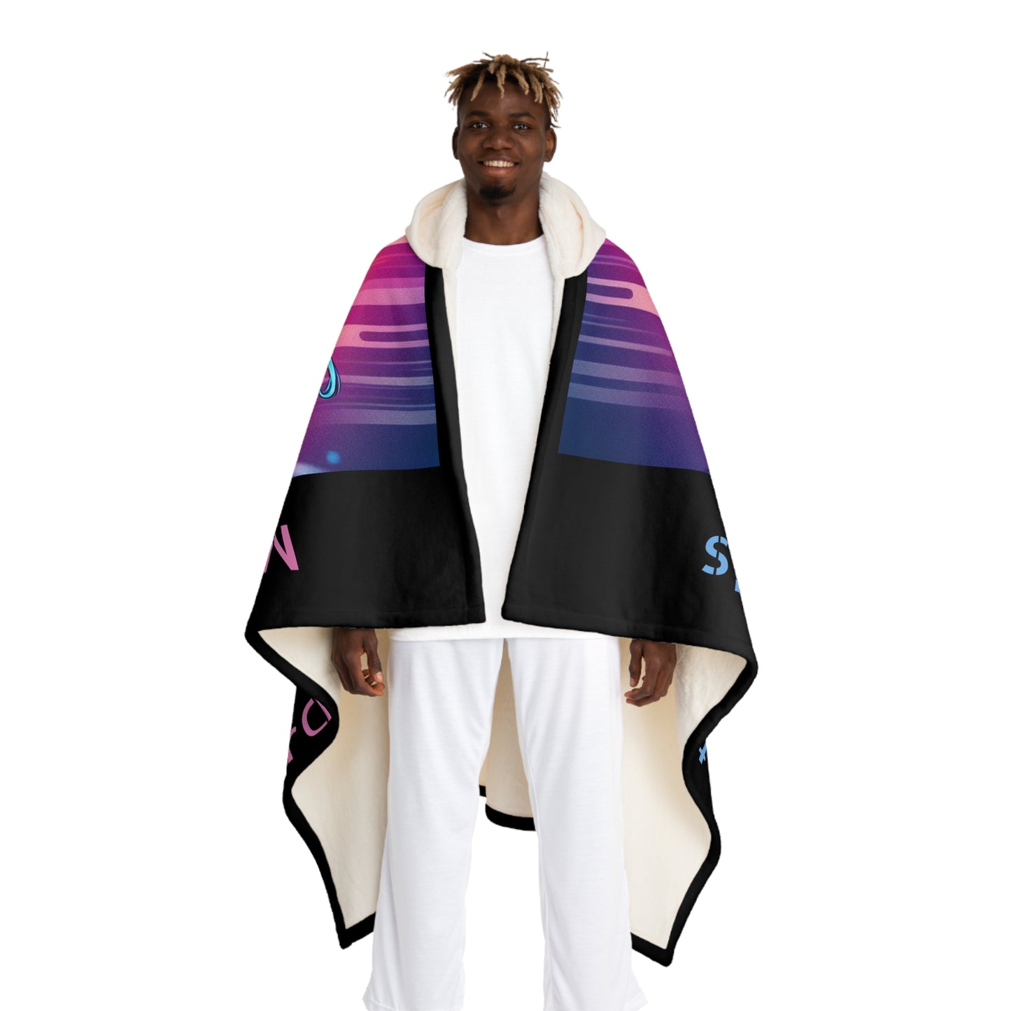 MDBTDJ#7 Hooded Sherpa Fleece Blanket Tattooed DJ's Limited Edition, All Over Prints, Tattooed Djs Shop