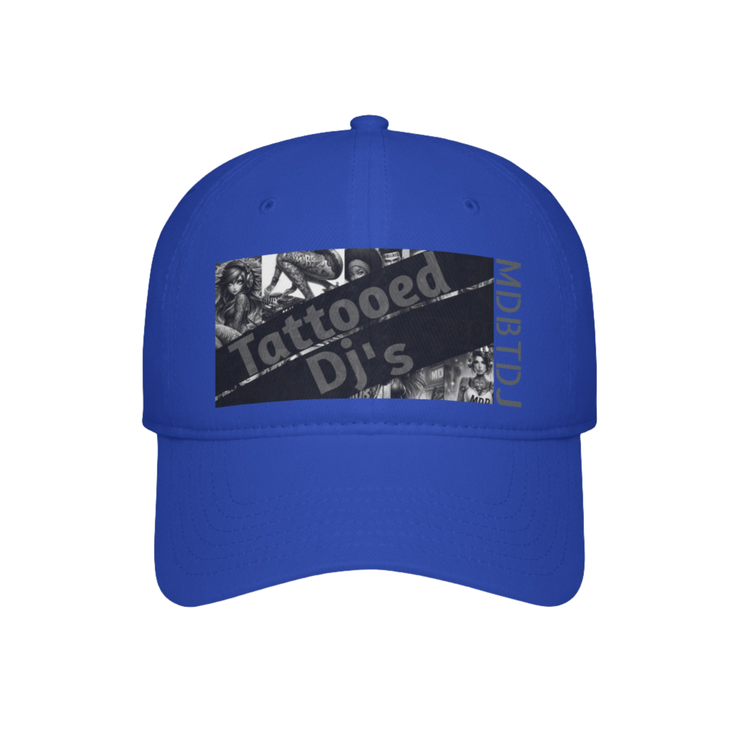 MDBTDJ#FPLGC Blue - Low Profile Baseball Cap Tattooed Dj's Limited Edition, Hats, Headwear, Tattooed Djs Shop