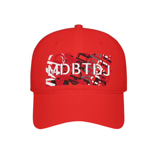 MDBTDJ#BRGYWRDC Red - Low Profile Baseball Cap, Hats, Hats, Tattooed Djs Shop
