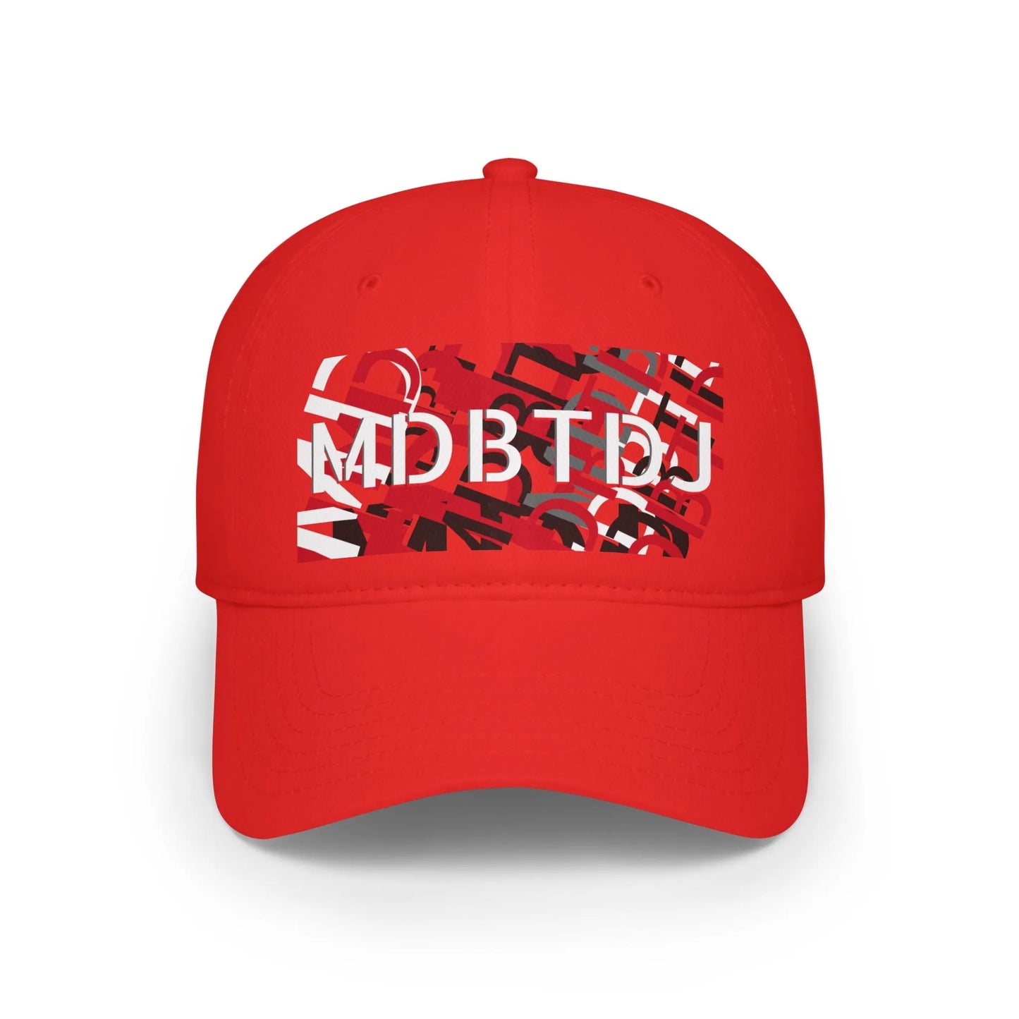 MDBTDJ#BRGYWRDC Red - Low Profile Baseball Cap, Hats, Hats, Tattooed Djs Shop