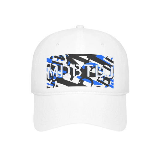 MDBTDJ#BBLUWRDC White - Low Profile Baseball Cap, Hats, Hats, Tattooed Djs Shop