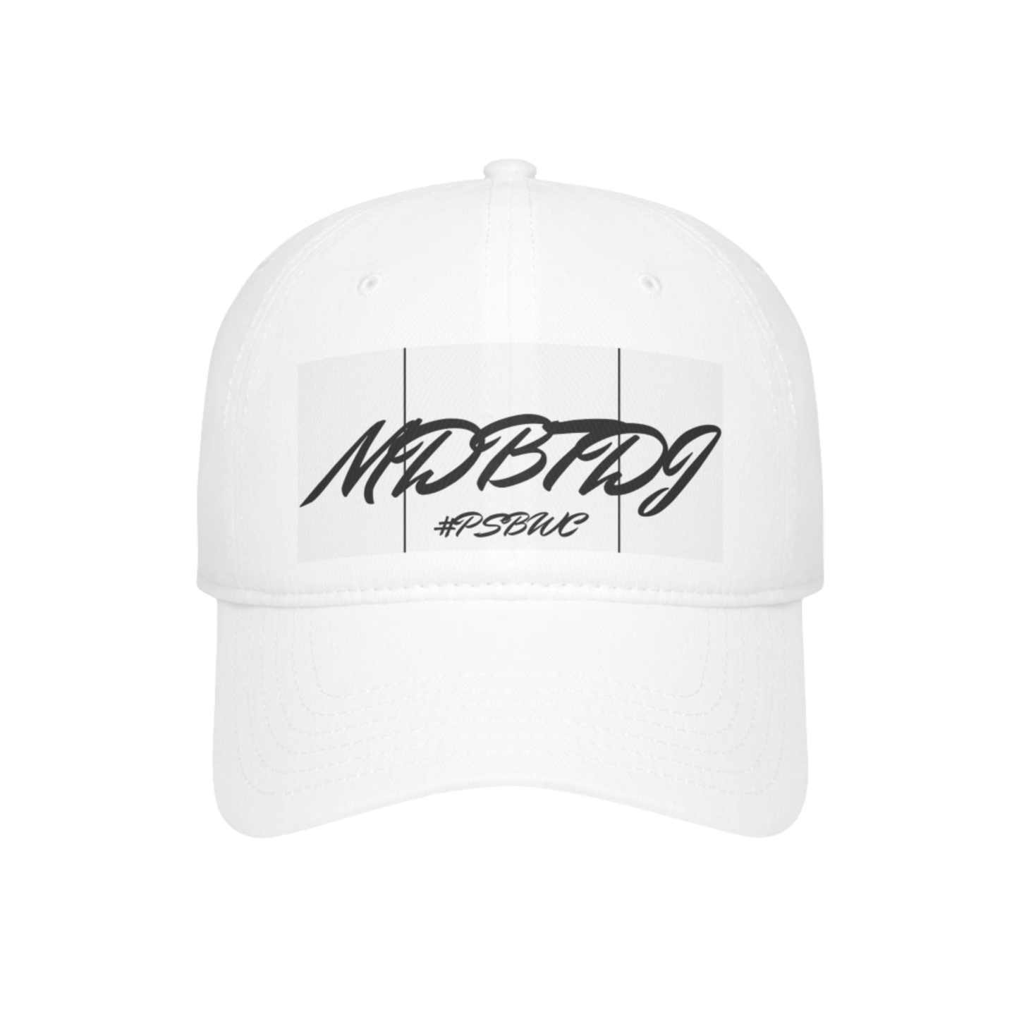 MDBTDJ#PSBWC White - Low Profile Baseball Cap, Hats, Hats, Tattooed Djs Shop