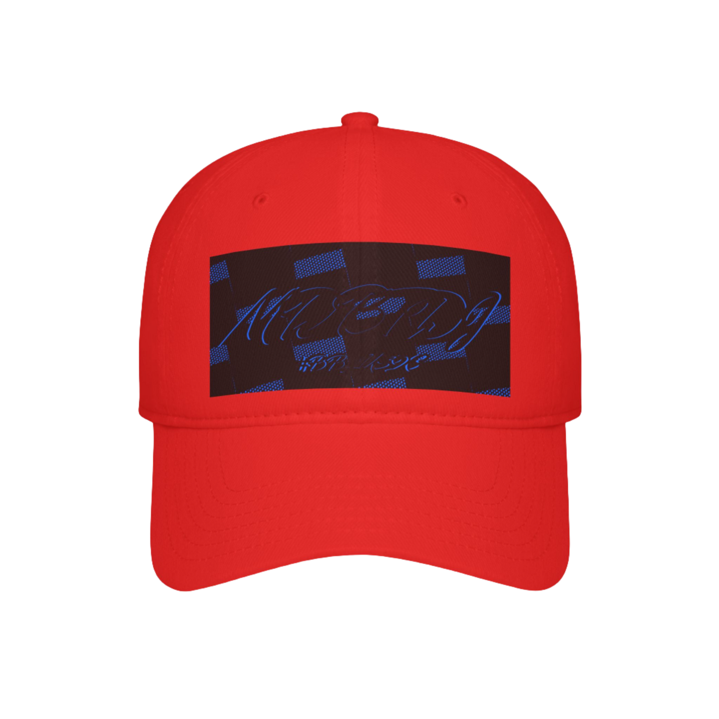 MDBTDJ#BBLUSQC Red - Low Profile Baseball Cap, Hats, Hats, Tattooed Djs Shop