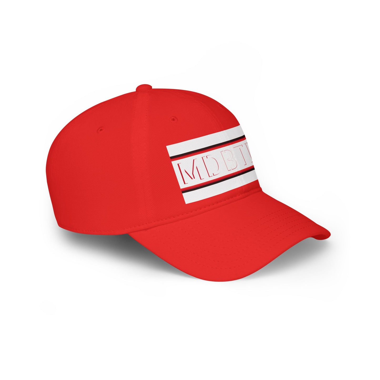 MDBTDJ#PSBWRLC Red - Low Profile Baseball Cap, Hats, Hats, Tattooed Djs Shop