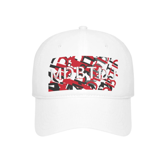 MDBTDJ#BRGYWRDC White - Low Profile Baseball Cap, Hats, Hats, Tattooed Djs Shop