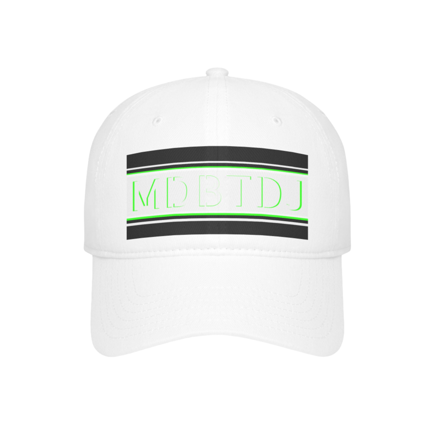 MDBTDJ#PSBWNGHC White - Low Profile Baseball Cap, Hats, Hats, Tattooed Djs Shop