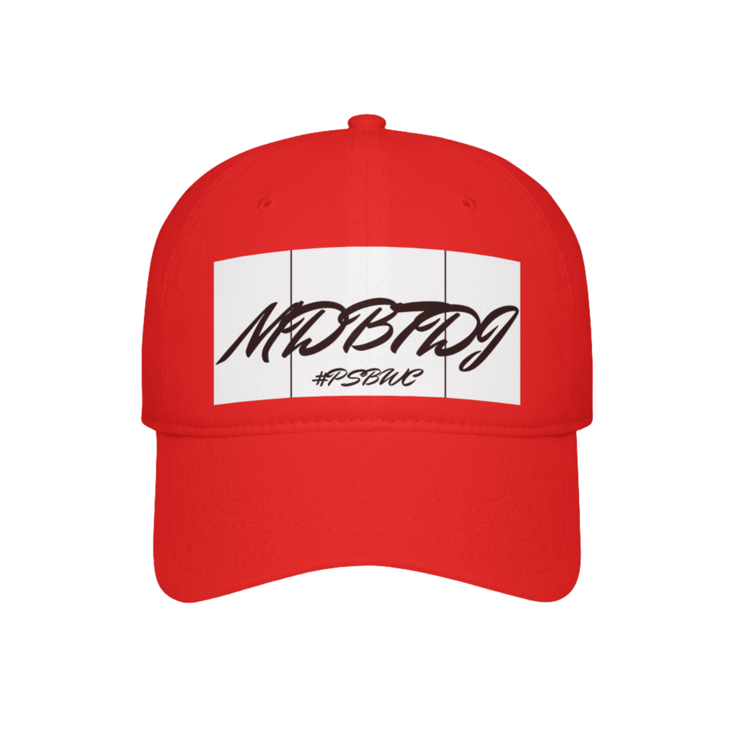 MDBTDJ#PSBWC Red - Low Profile Baseball Cap, Hats, Hats, Tattooed Djs Shop