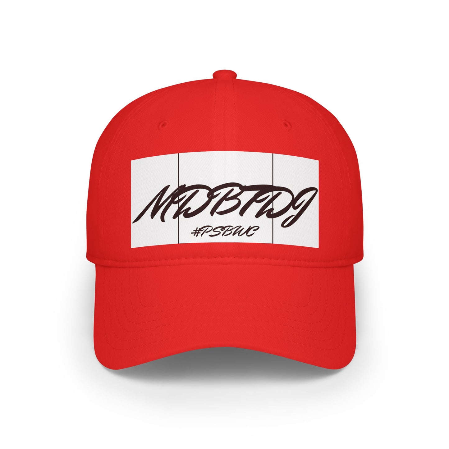 MDBTDJ#PSBWC Red - Low Profile Baseball Cap, Hats, Hats, Tattooed Djs Shop