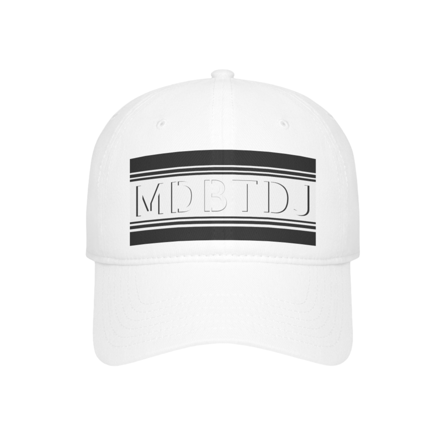 MDBTDJ#PSBWBWC White - Low Profile Baseball Cap, Hats, Hats, Tattooed Djs Shop