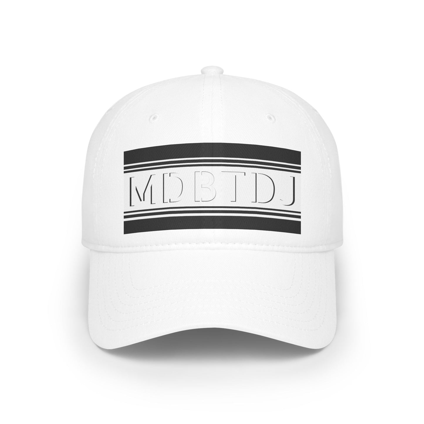 MDBTDJ#PSBWBWC White - Low Profile Baseball Cap, Hats, Hats, Tattooed Djs Shop