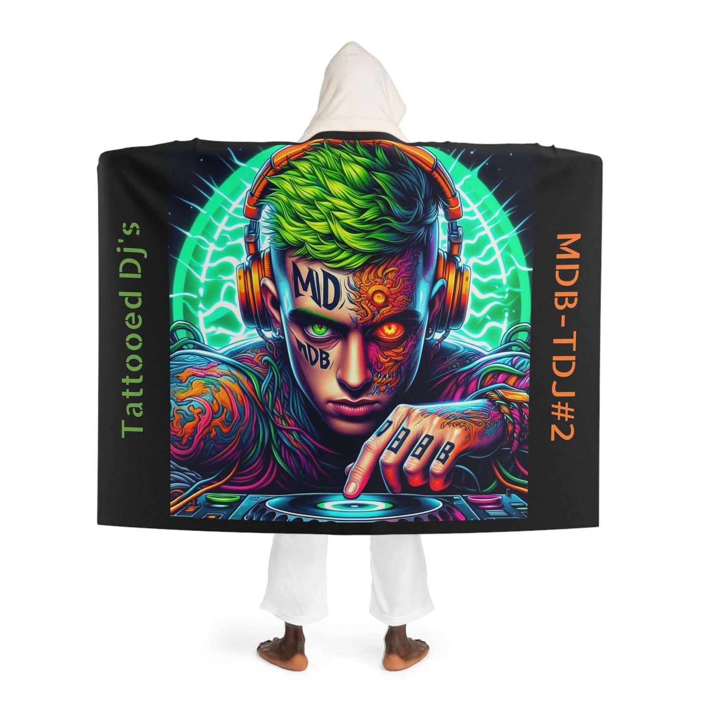 MDBTDJ#2 Hooded Sherpa Fleece Blanket Tattooed Dj's Limited Edition