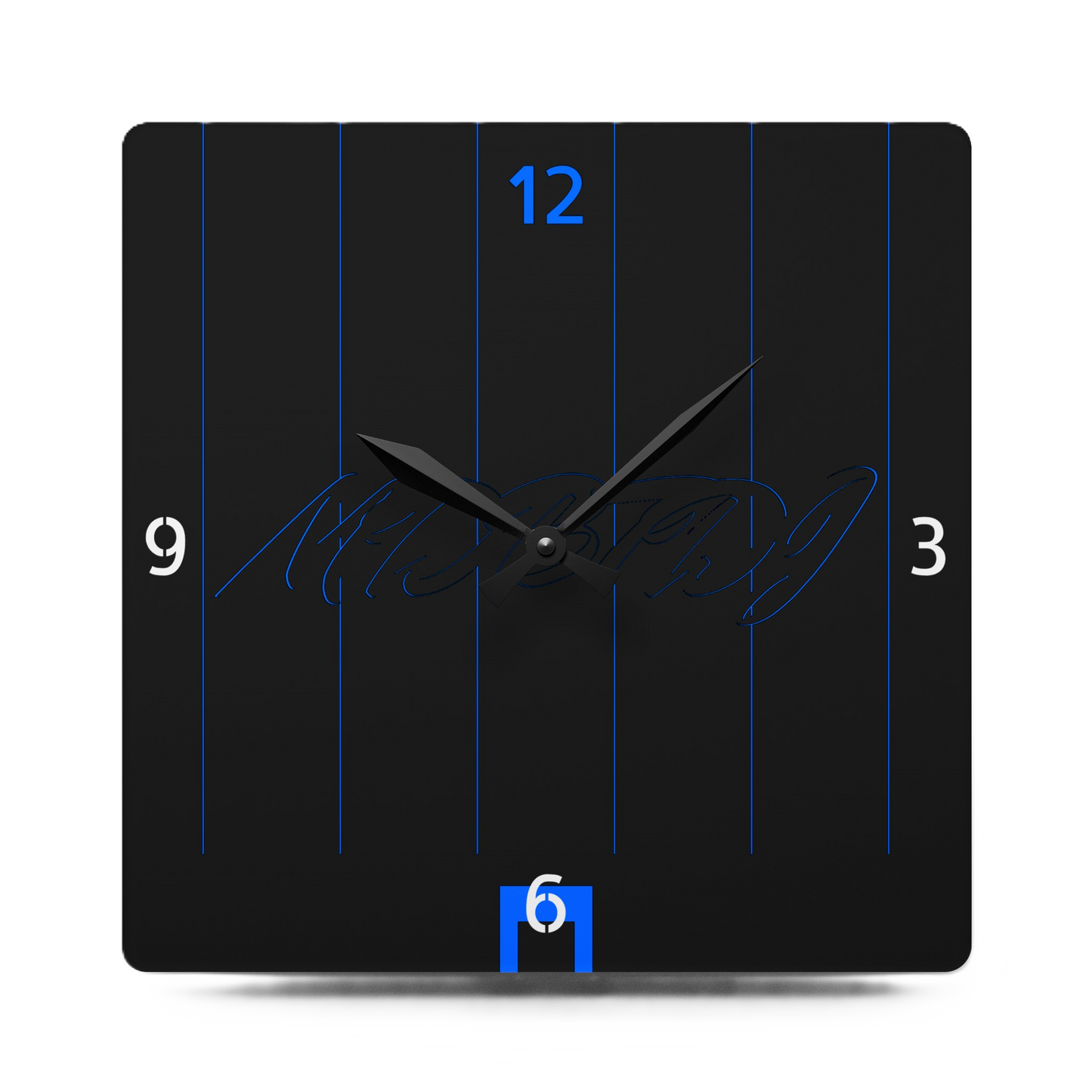 MDBTDJ#PSBLUW Premium Acrylic Wall Clock, Home Decor, Kitchen & Dining, Tattooed Djs Shop