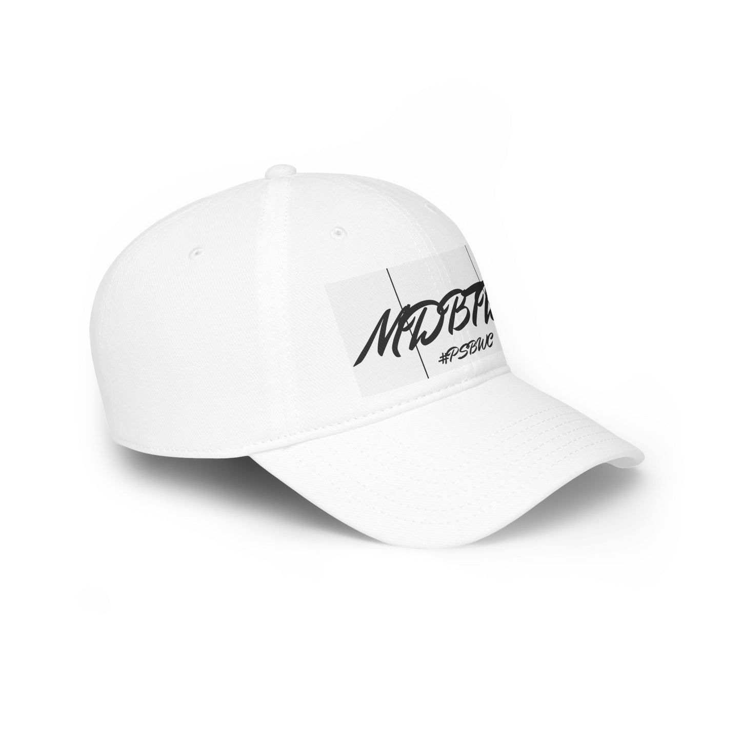 MDBTDJ#PSBWC White - Low Profile Baseball Cap, Hats, Hats, Tattooed Djs Shop