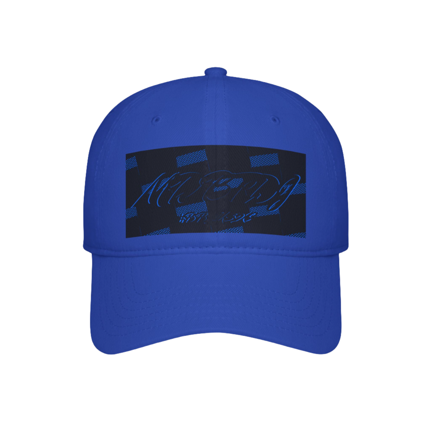 MDBTDJ#BBLUSQC Blue - Low Profile Baseball Cap, Hats, Hats, Tattooed Djs Shop
