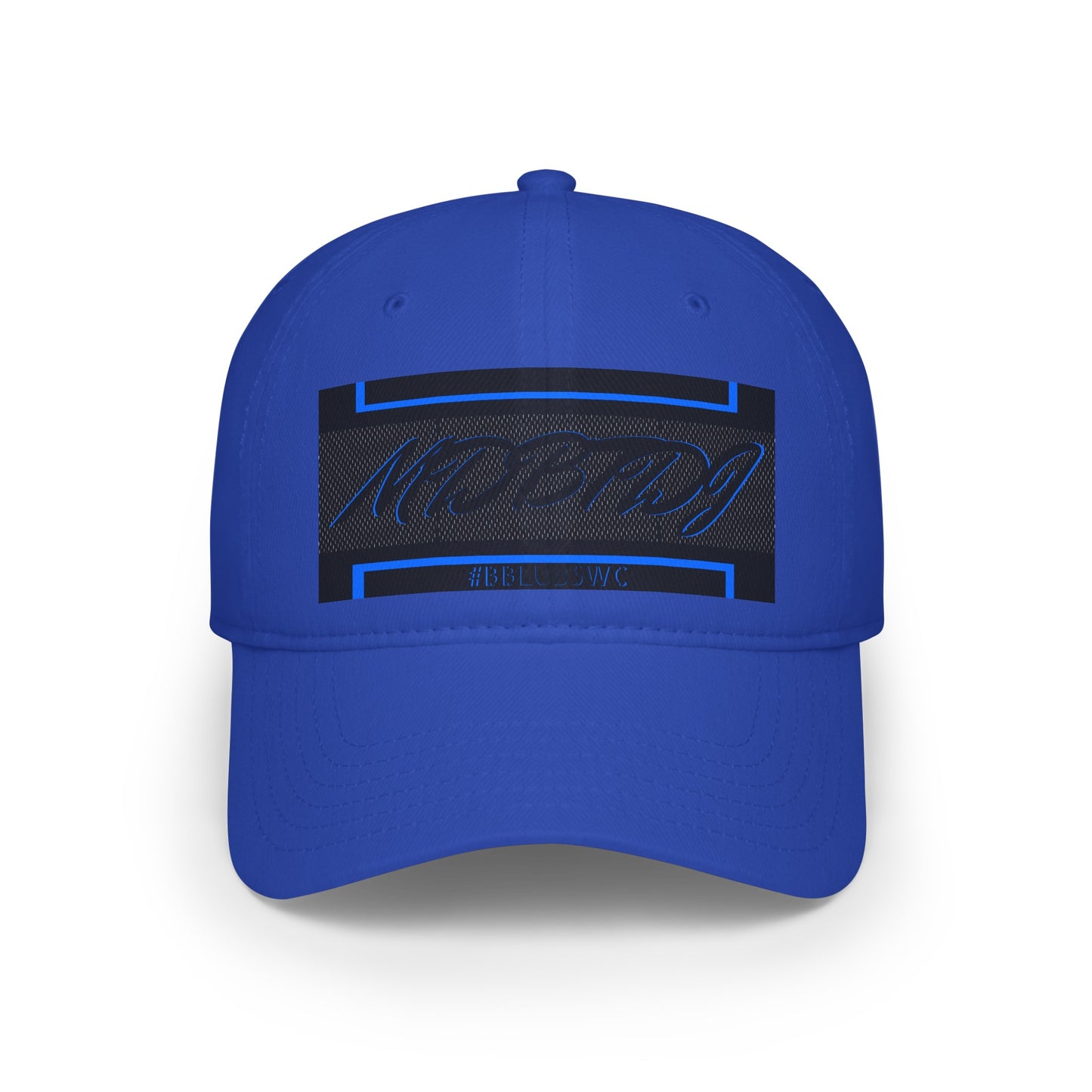 MDBTDJ #BBLUBSWC Blue - Low Profile Baseball Cap, Hats, Hats, Tattooed Djs Shop