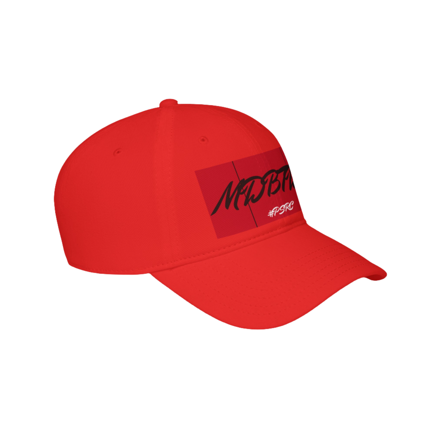 MDBTDJ#PSRC Red - Low Profile Baseball Cap, Hats, Hats, Tattooed Djs Shop