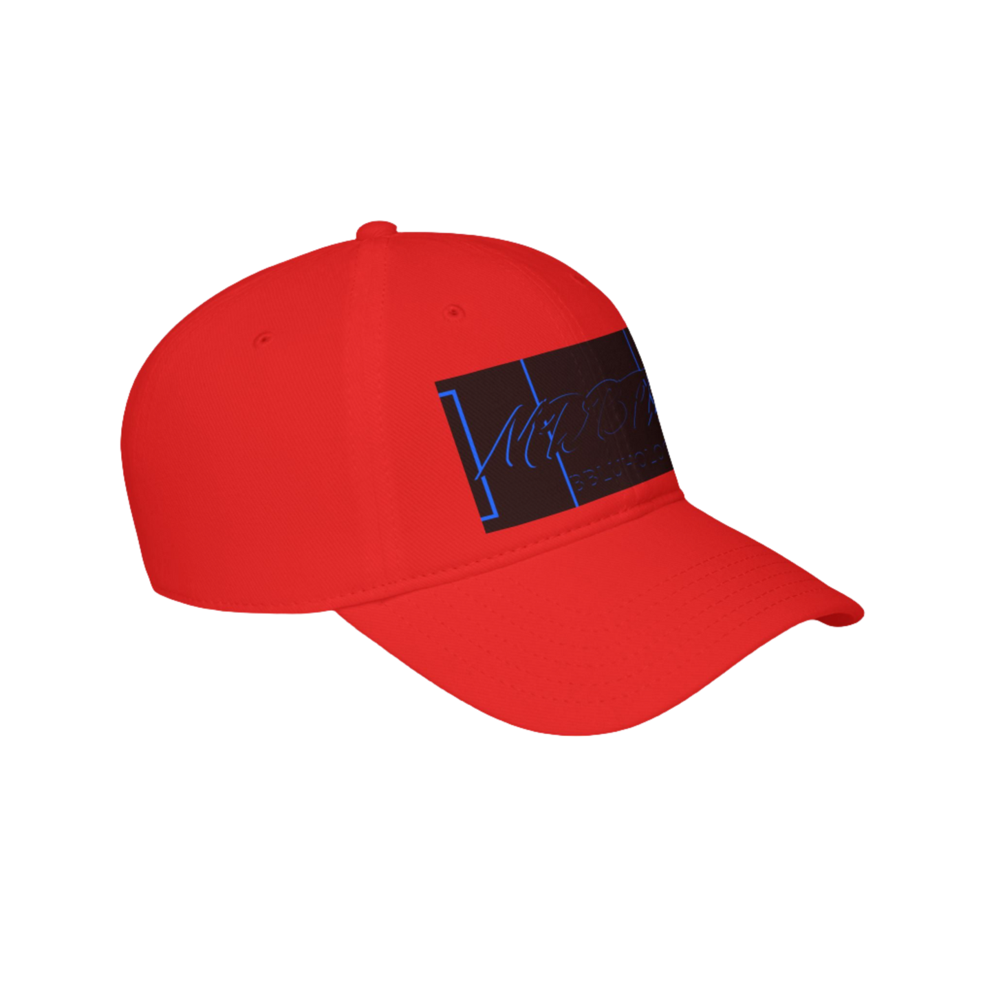 MDBTDJ#BBLUHOLOC Red - Low Profile Baseball Cap, Hats, Hats, Tattooed Djs Shop