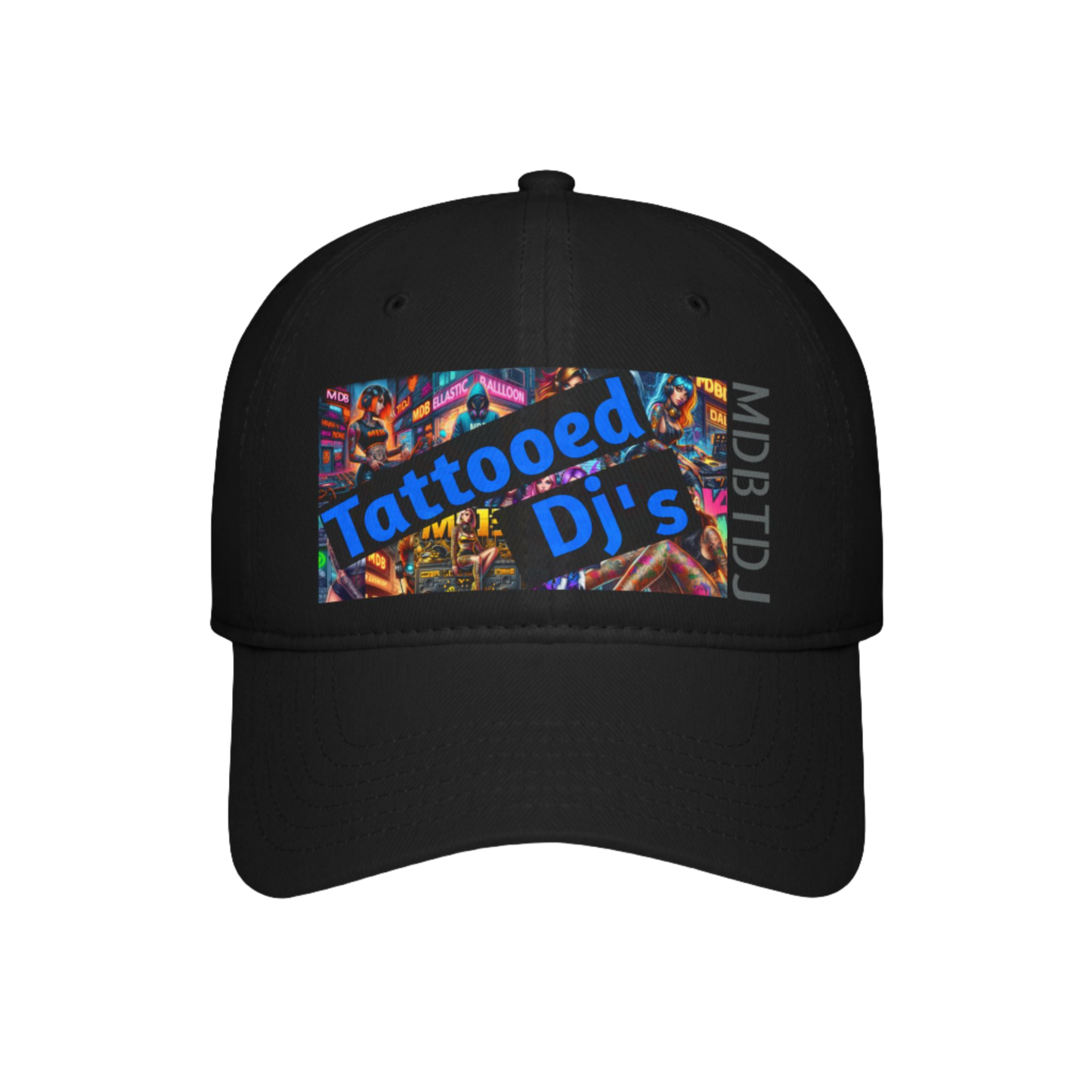 MDBTDJ#LPBCOG Black - Low Profile Baseball Cap Tattooed Dj's Limited Edition, Hats, Headwear, Tattooed Djs Shop