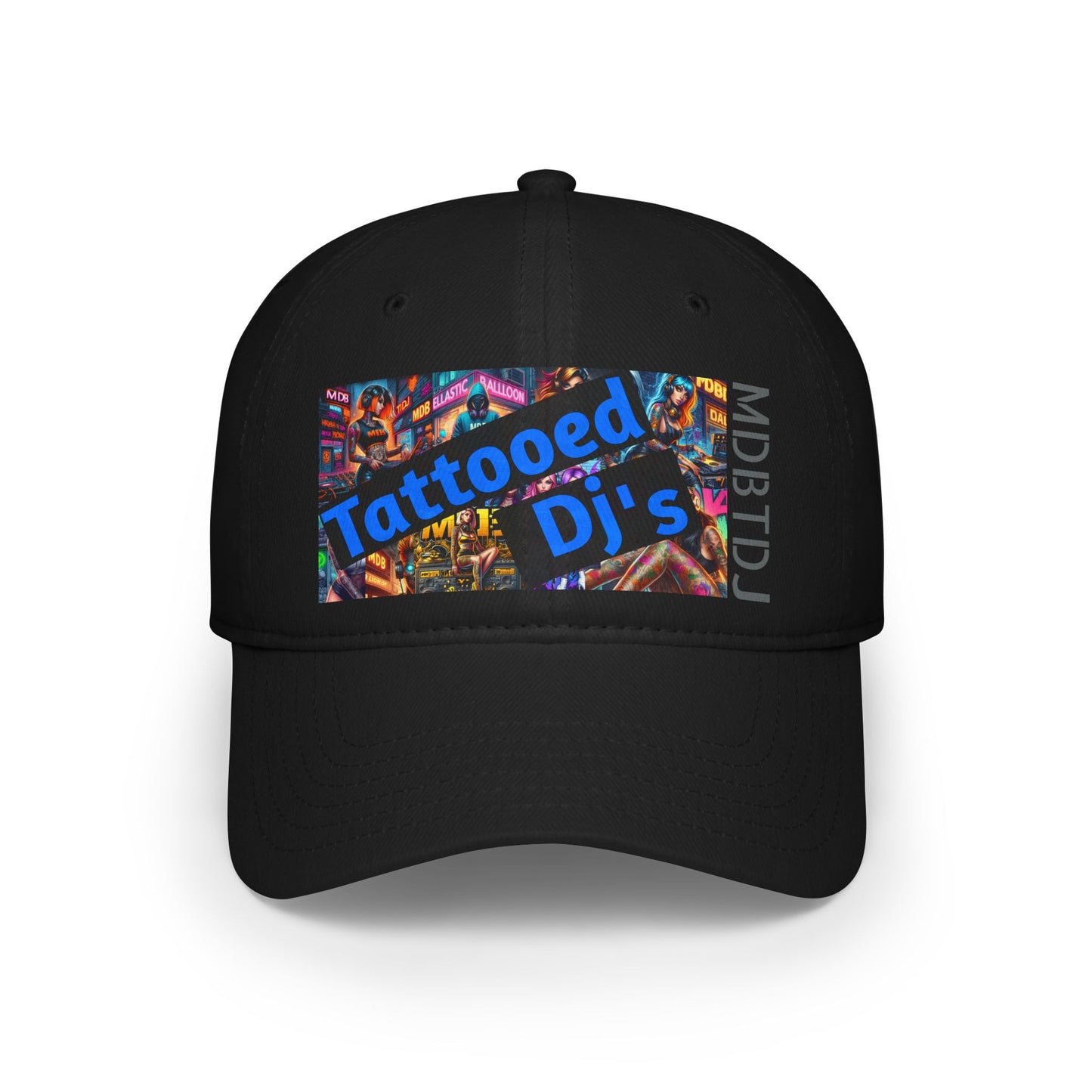 MDBTDJ#LPBCOG Black - Low Profile Baseball Cap Tattooed Dj's Limited Edition, Hats, Tattooed Djs Shop