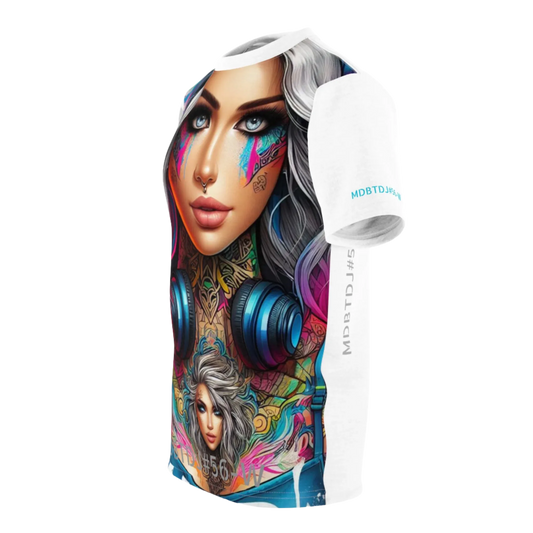MDBTDJ#56-W Premium Art Tee Shirt - Tattooed Dj's Limited Edition - Unisex, T-Shirt, T-Shirts, Tattooed Djs Shop