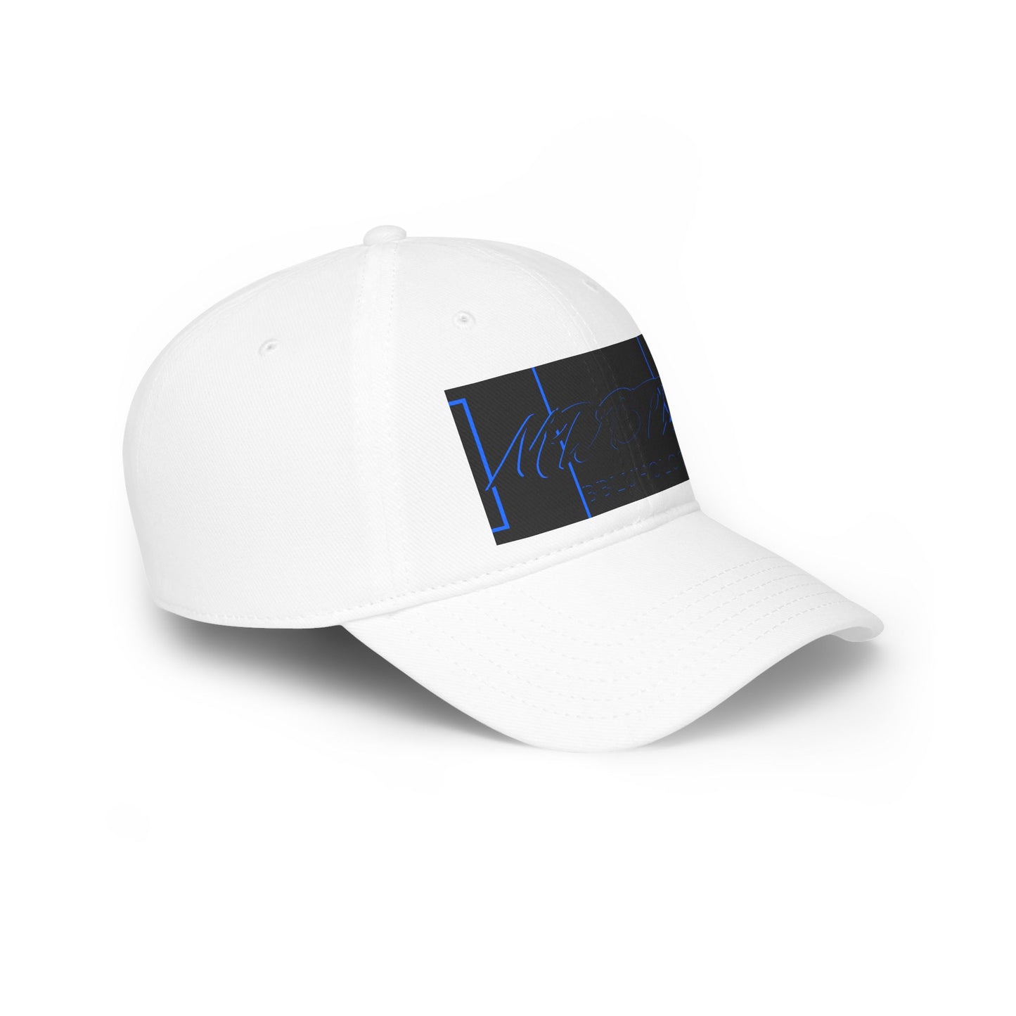 MDBTDJ#BBLUHOLOC White - Low Profile Baseball Cap, Hats, Headwear, Tattooed Djs Shop