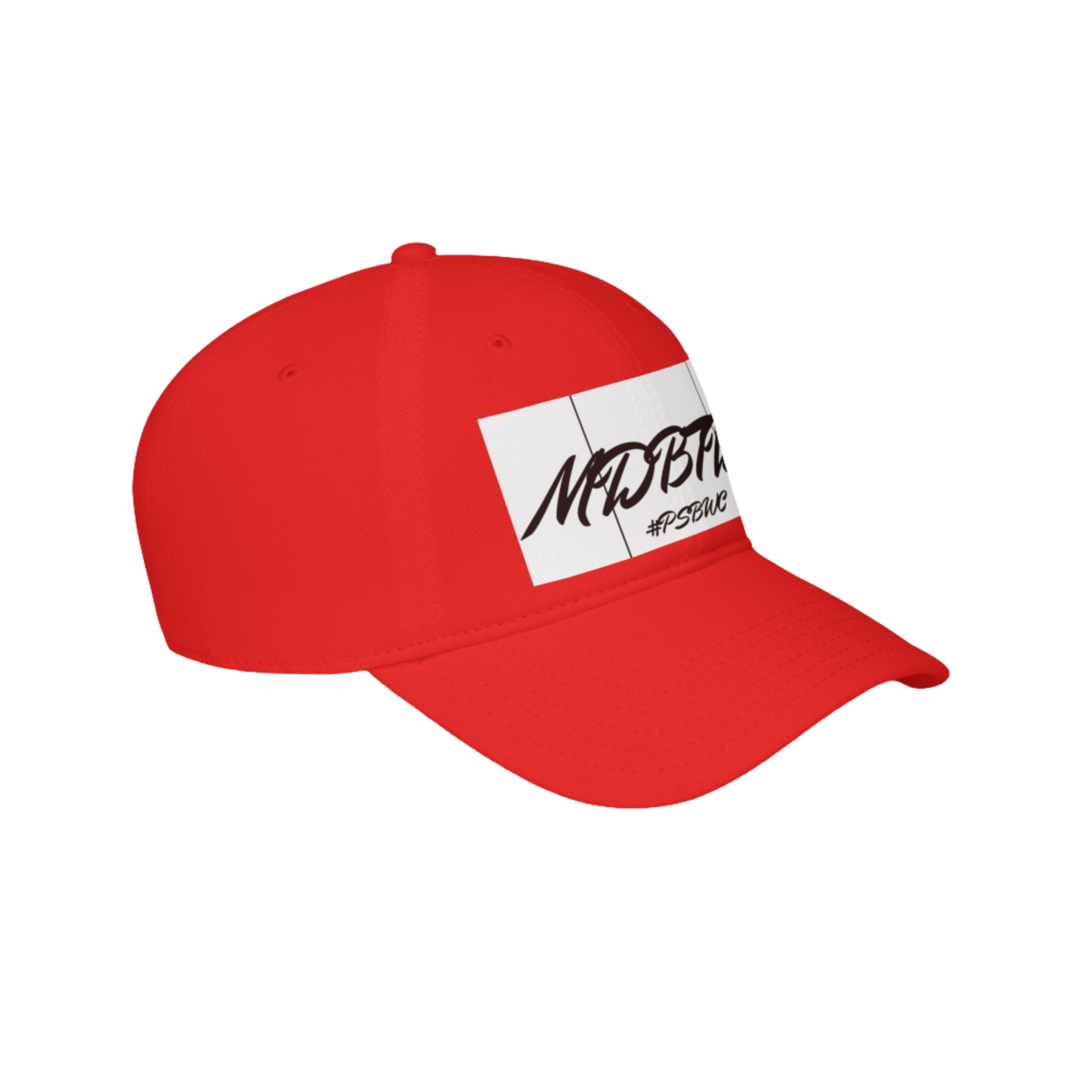 MDBTDJ#PSBWC Red - Low Profile Baseball Cap, Hats, Hats, Tattooed Djs Shop