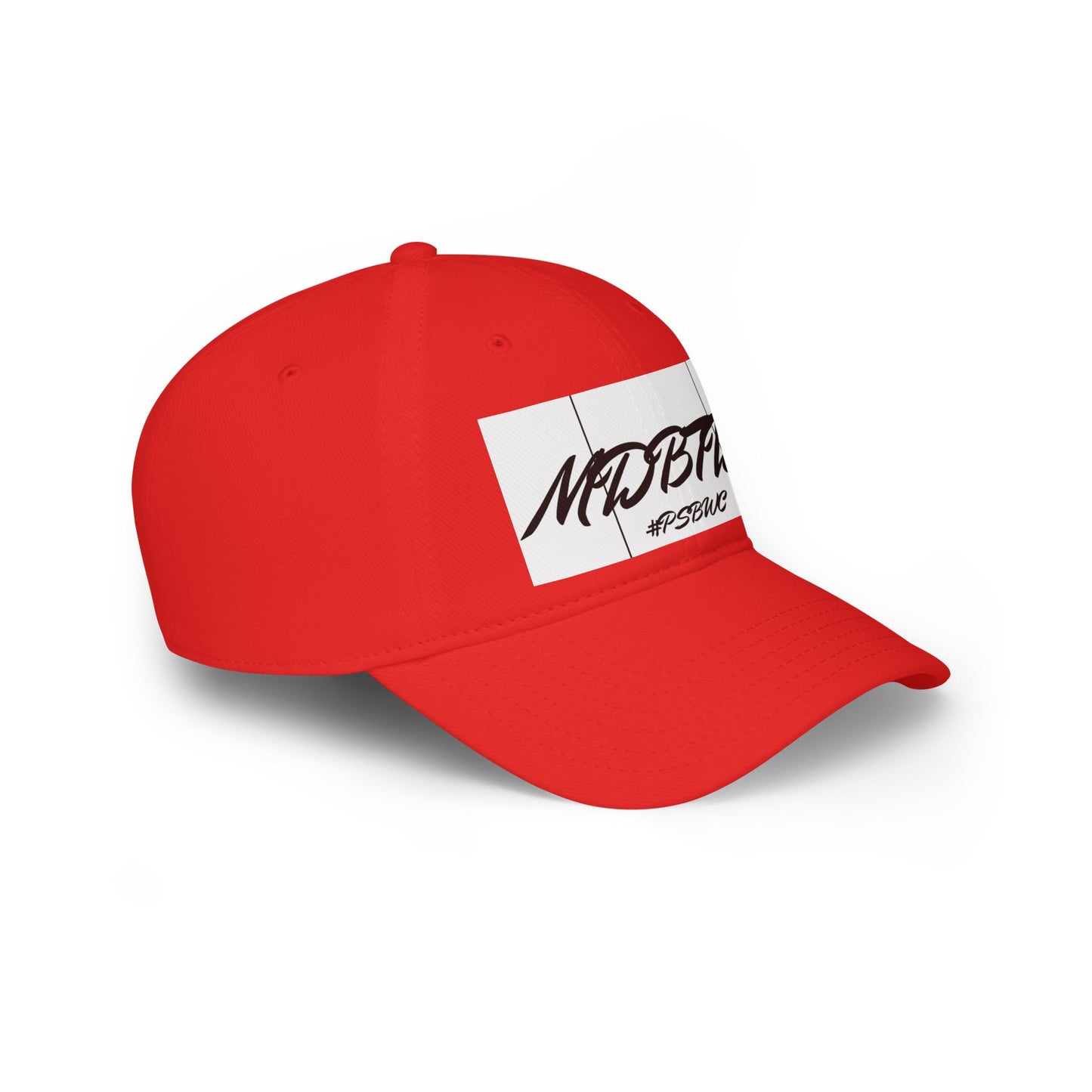 MDBTDJ#PSBWC Red - Low Profile Baseball Cap, Hats, Hats, Tattooed Djs Shop