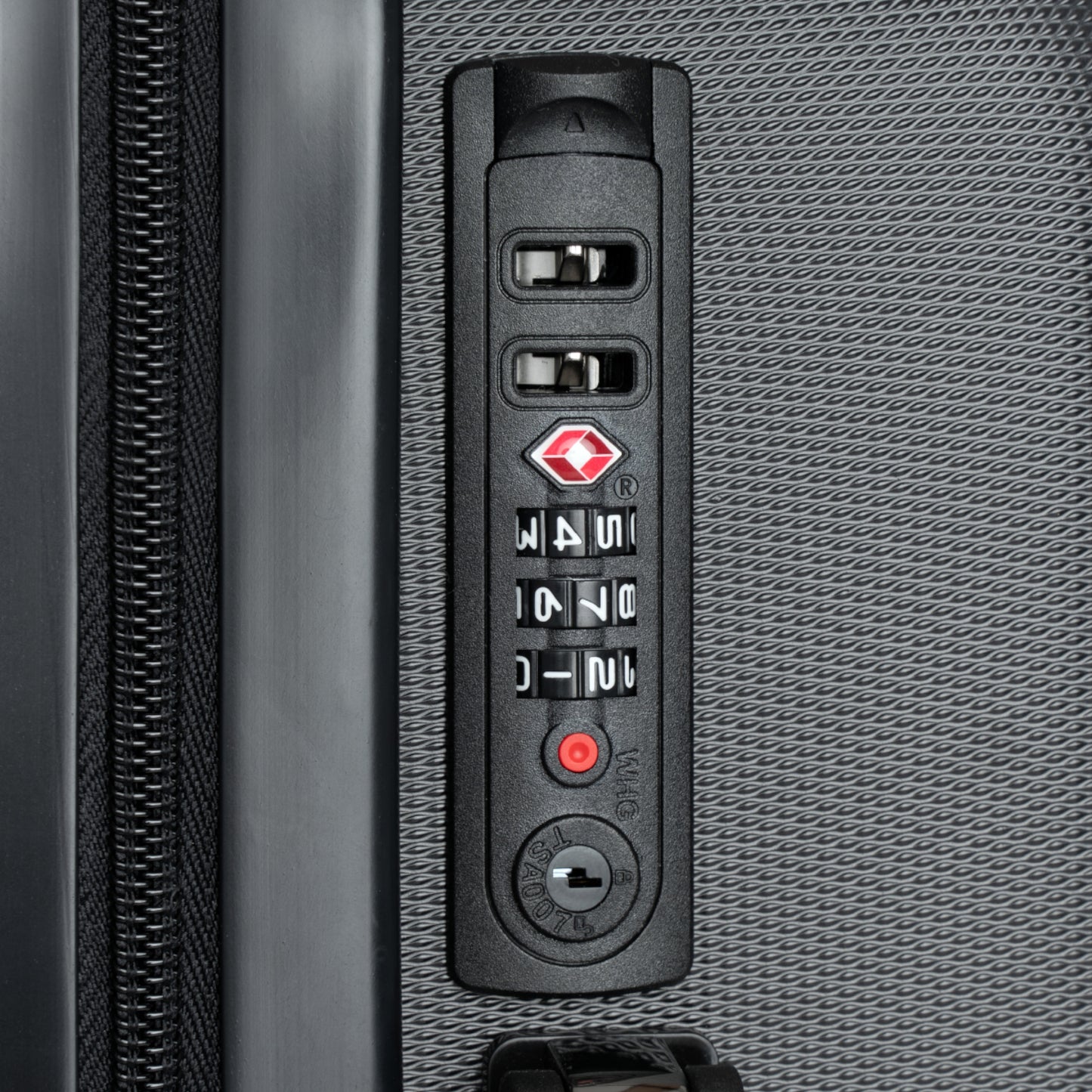MDBTDJ#TSCPSBW Premium Travel Suitcase with combination lock, Bags, Suitcases, Tattooed Djs Shop