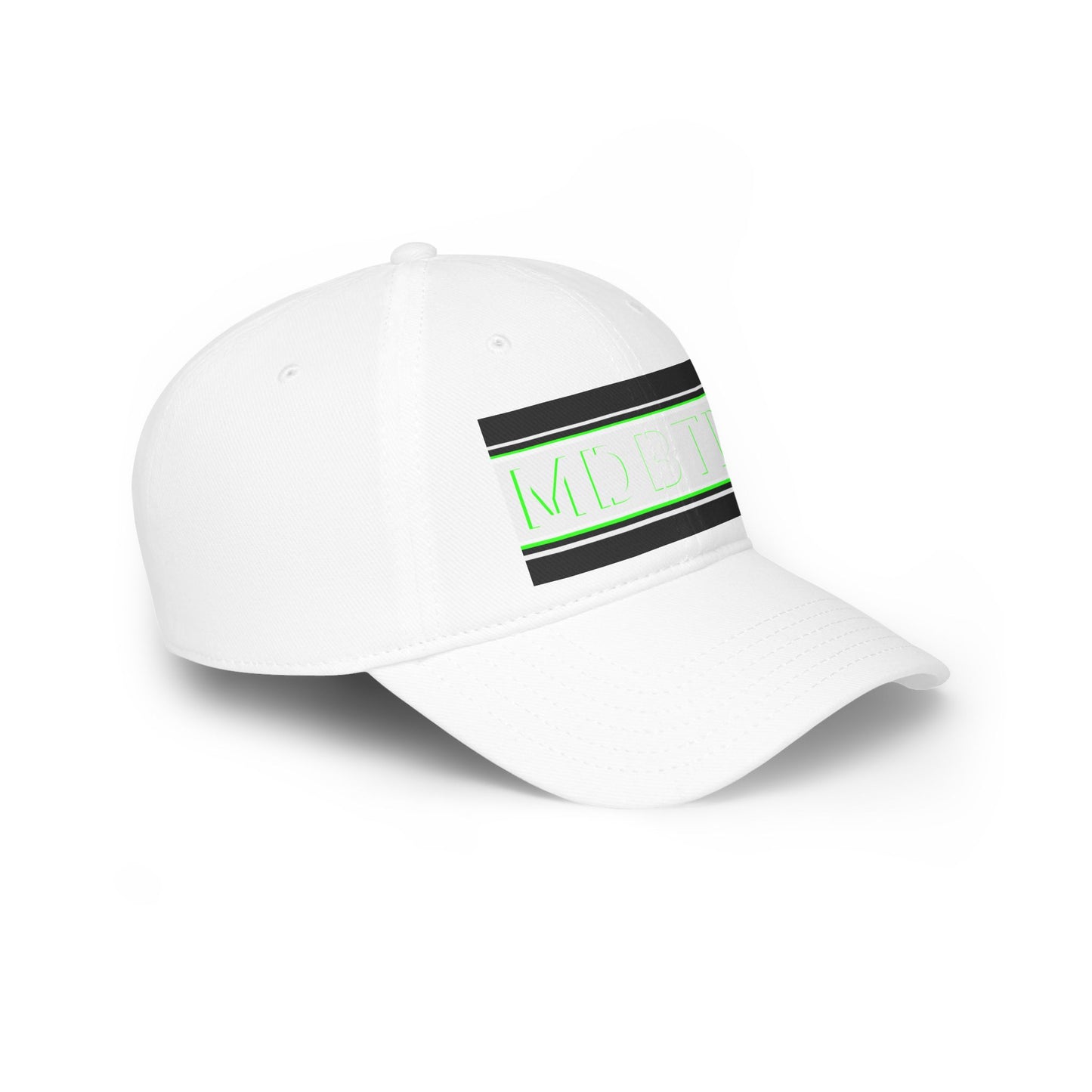 MDBTDJ#PSBWNGHC White - Low Profile Baseball Cap, Hats, Hats, Tattooed Djs Shop