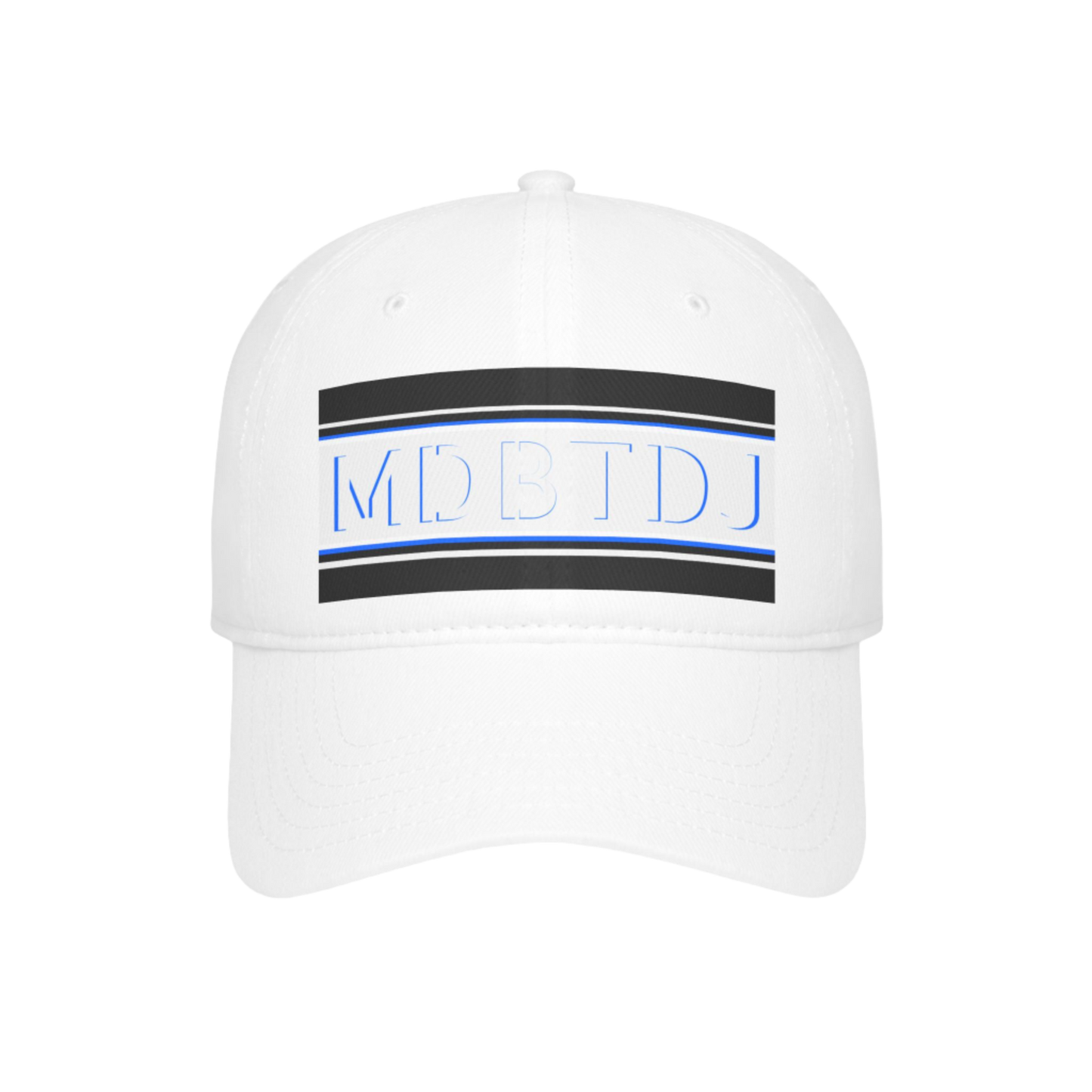 MDBTDJ#PSBWBLUHC White - Low Profile Baseball Cap, Hats, Hats, Tattooed Djs Shop