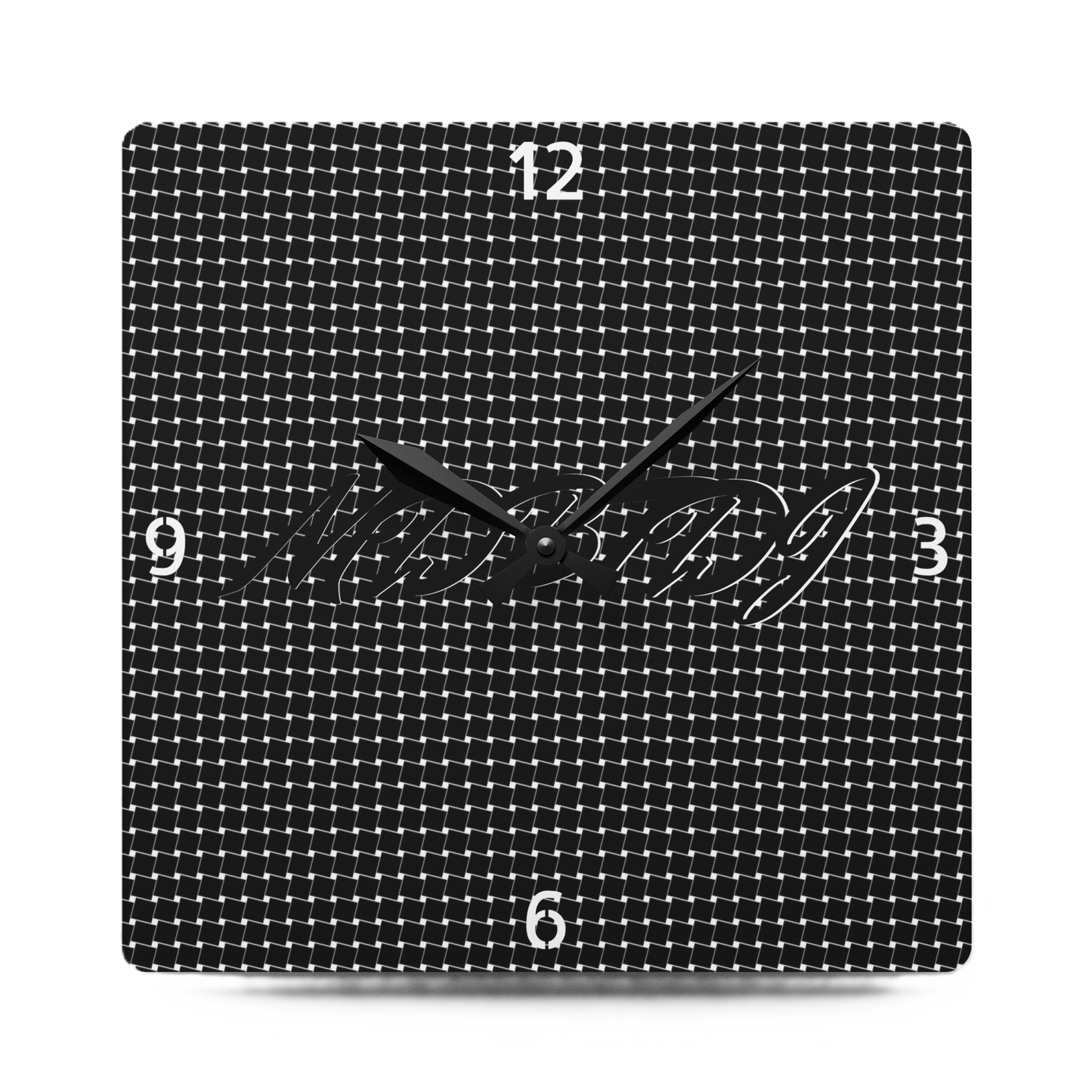 MDBTDJ#SQBW Premium Acrylic Wall Clock, Home Decor, Clocks, Tattooed Djs Shop