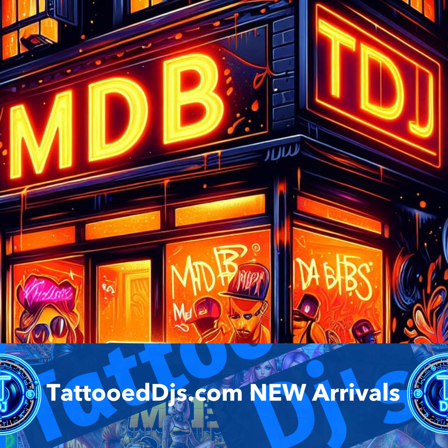 MDB Designed TattooedDjs.com Long Sleeve Shirts MDBTDJ Banner 2